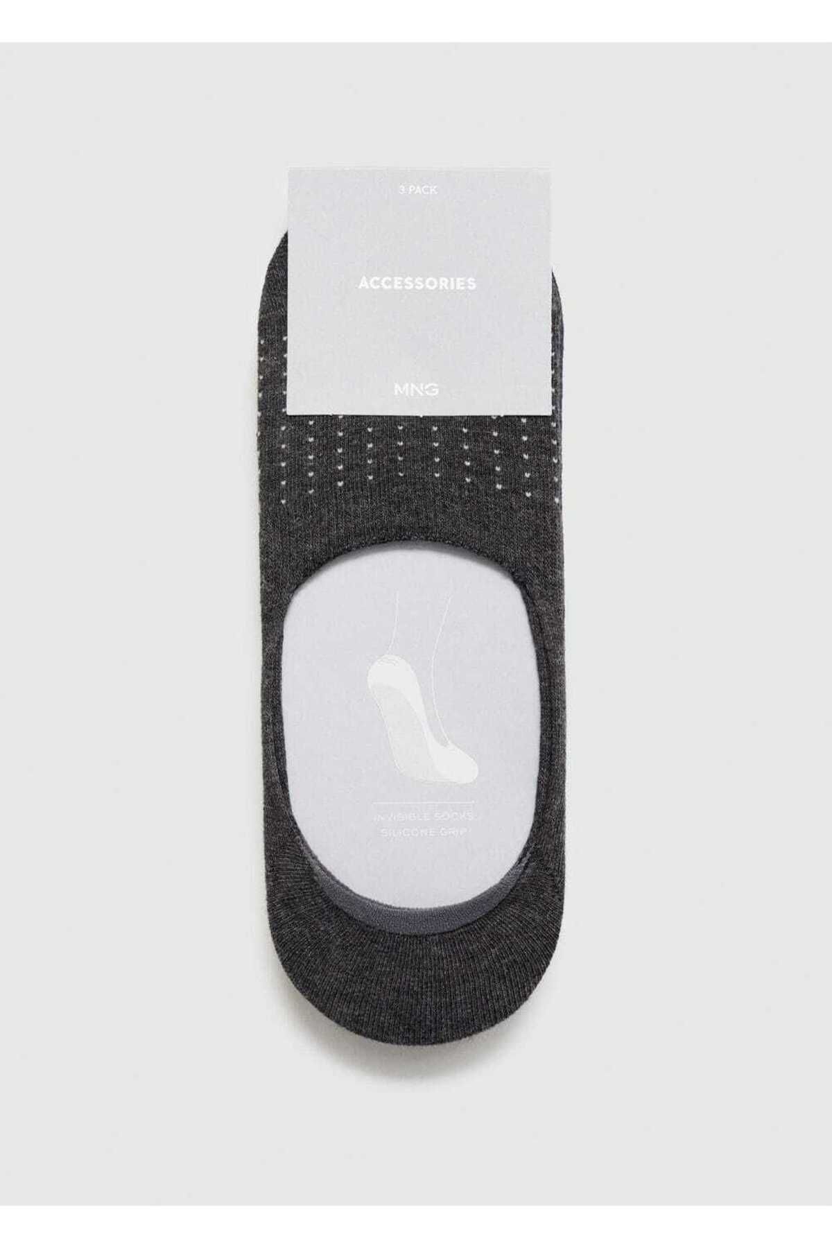 MANGO Man-Pack of 3 Socks with Polka Dot Pattern 2