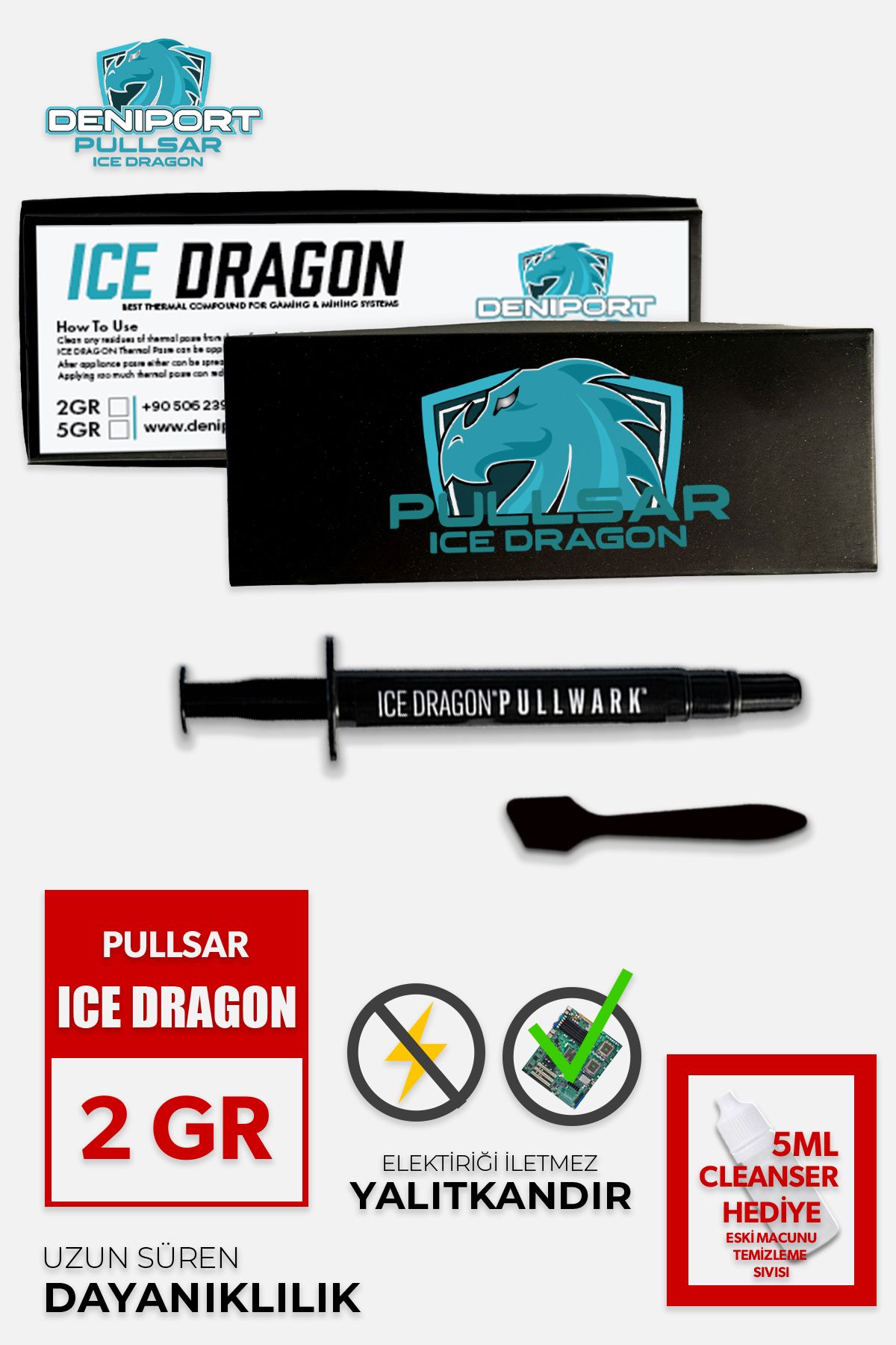 Pullsar Ice Dragon 15.7 W/mk 2 gr Yüksek Performans Ve Iletken Termal Macun!