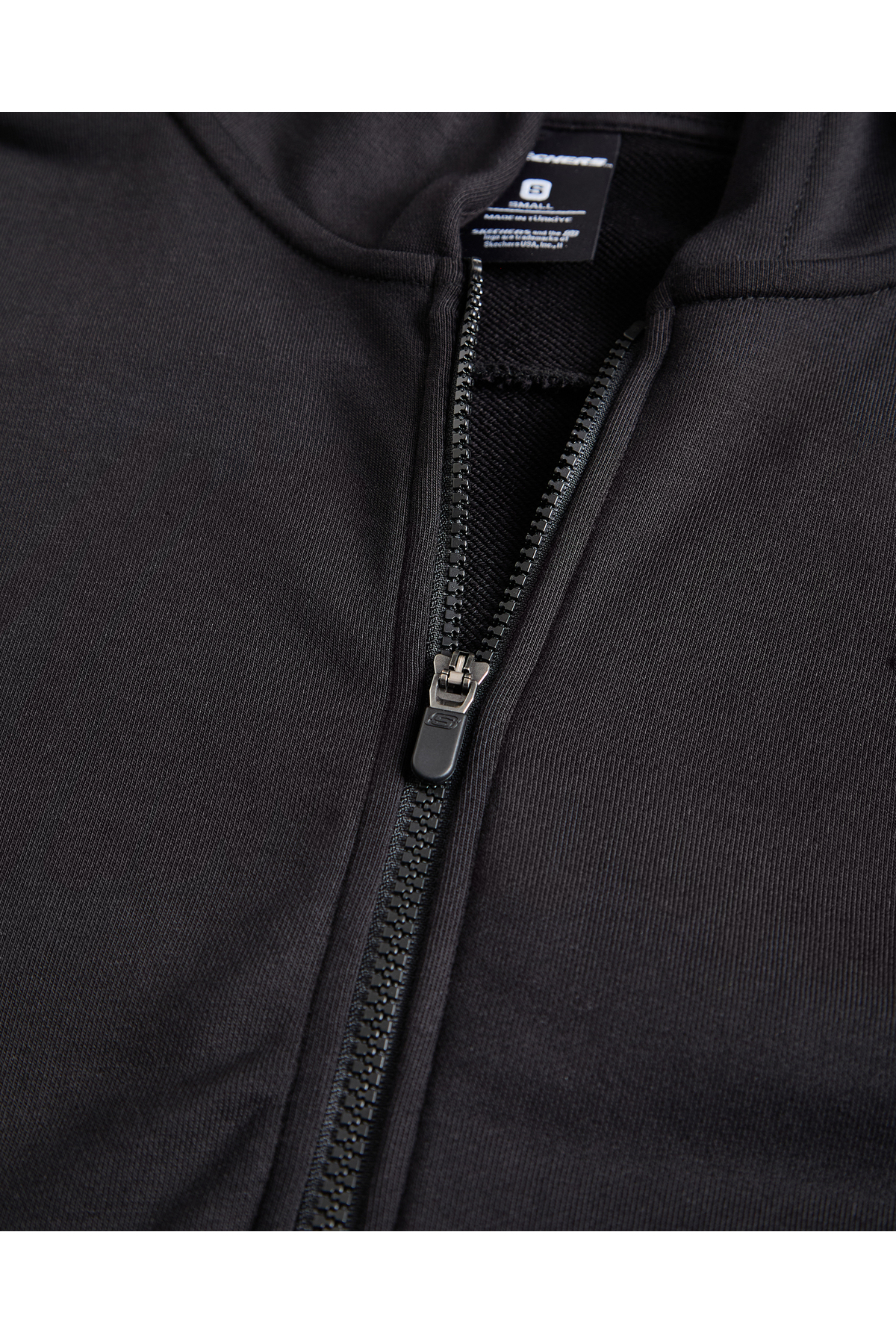 SKECHERS W Essential Full Zip Sweatshirt Kadın Siyah Sweatshirt S242117-001 görsel 6
