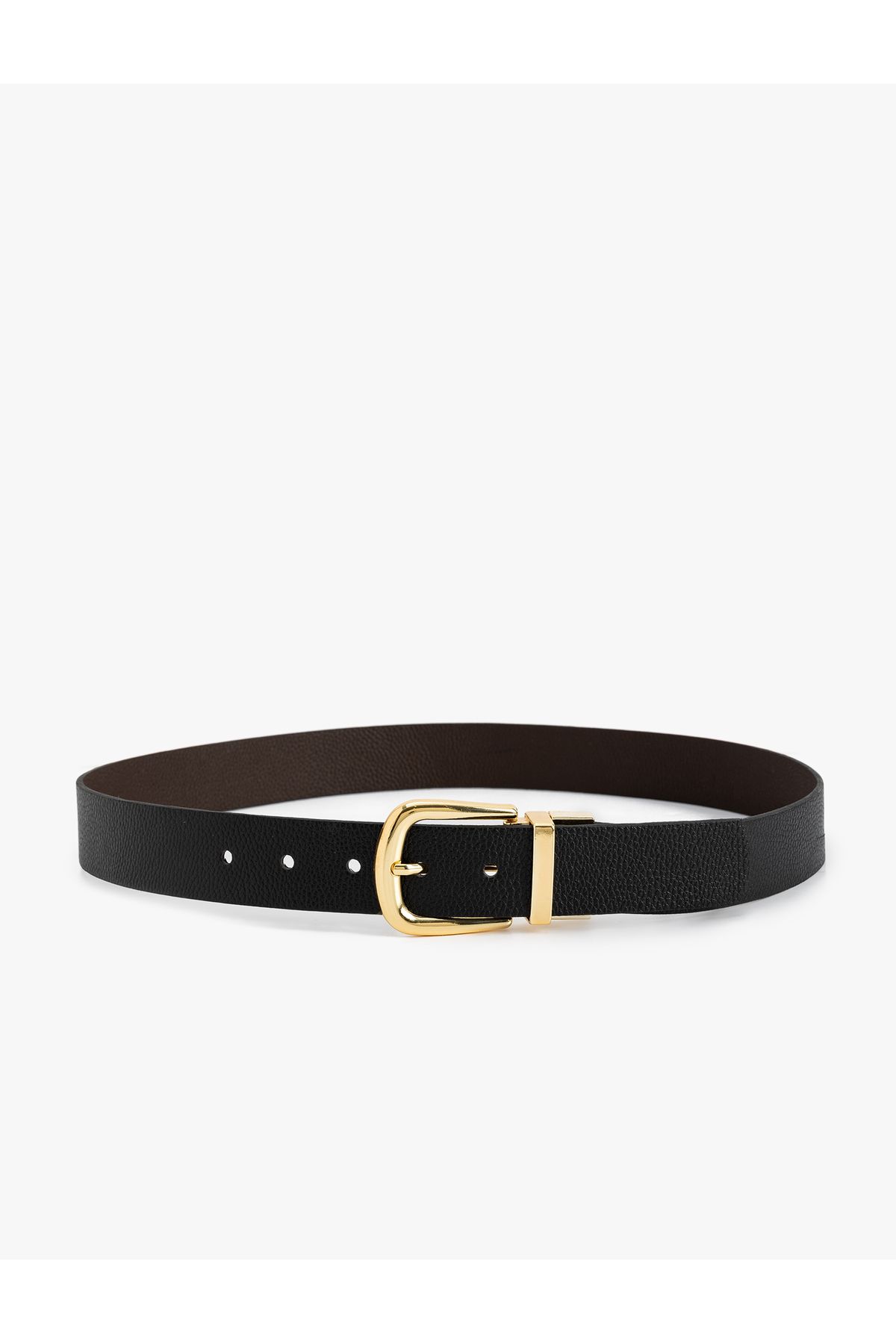 Koton-Faux Leather Metal Buckle Belt 2