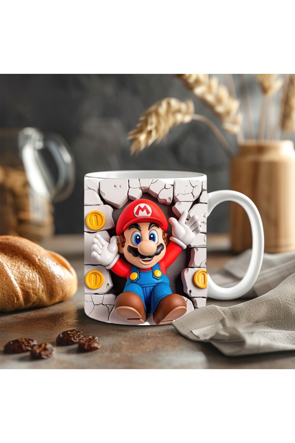 Umul Store-Super Mario Printed 3D Design Ceramic Mug - Gift Mug 7