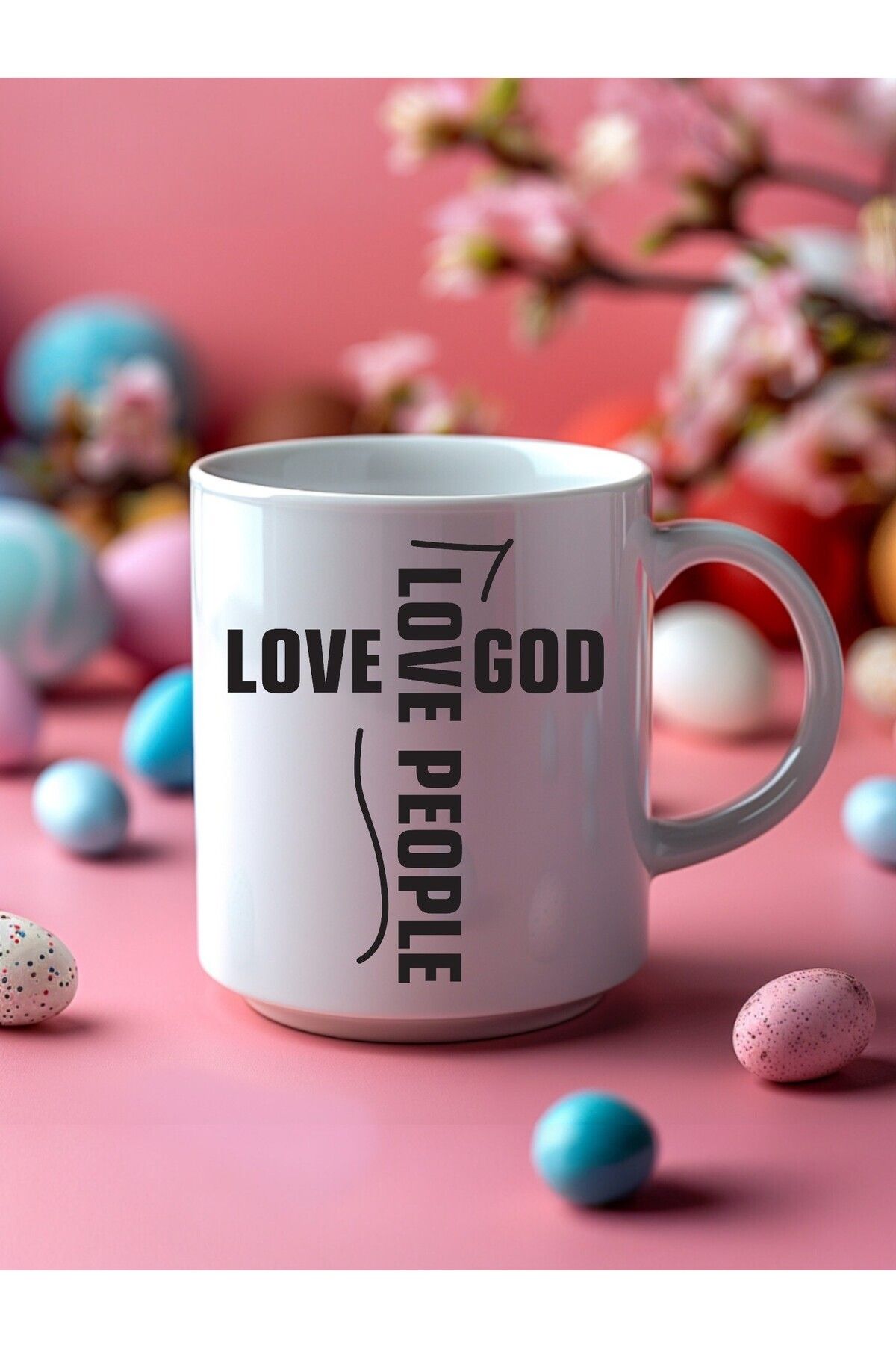 Umul Store-Love People Motto Design Ceramic Mug - Gift Mug 7