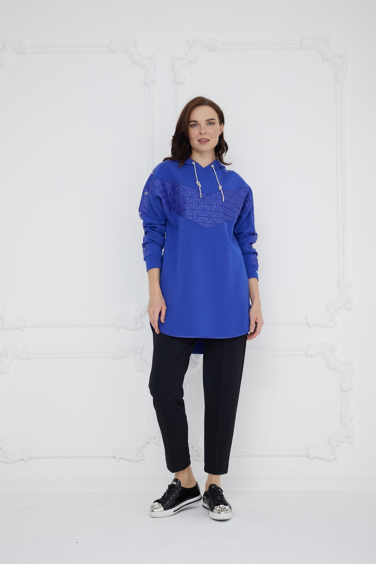 Moodbasic-Blue Kapiteone Detailed Moodbasic Tunic - Mb21.284 1