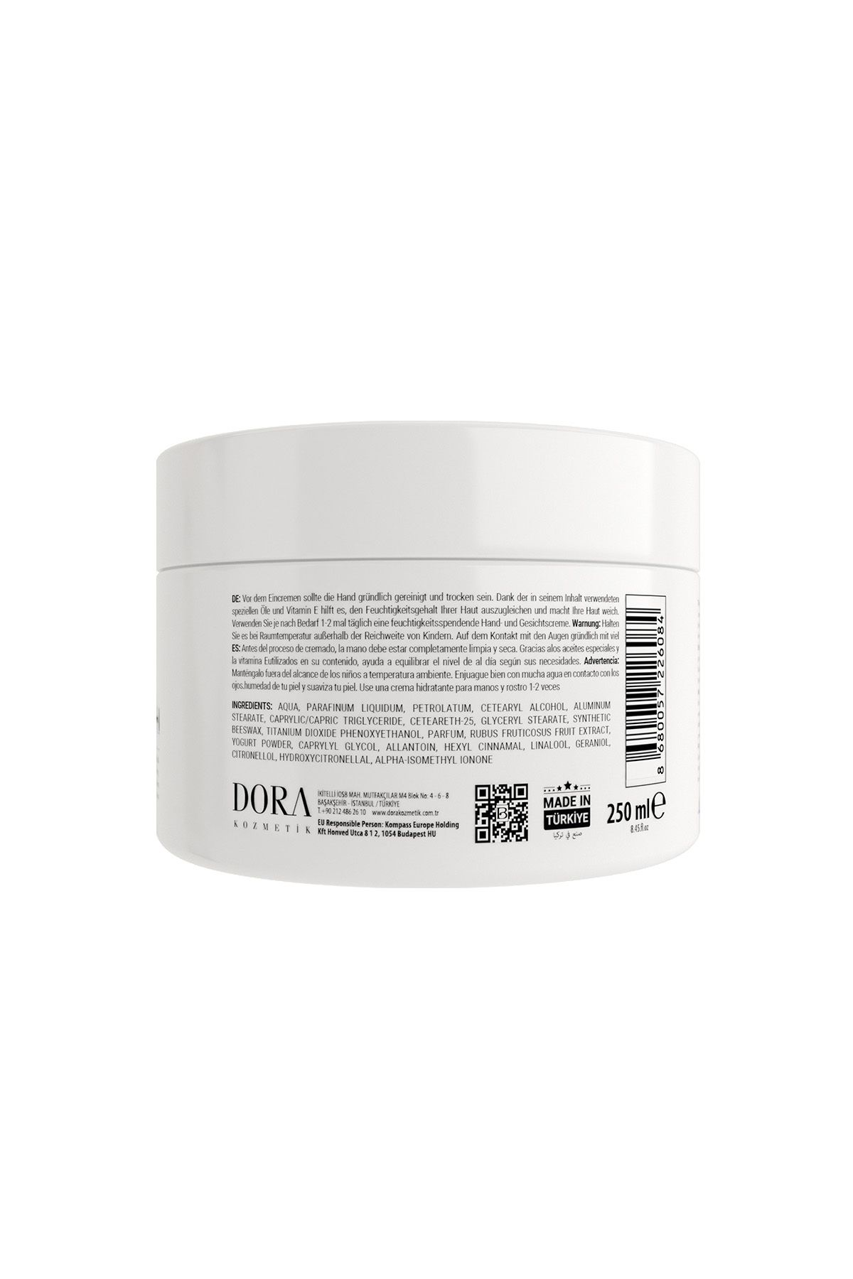 Bianna-Vitamin E Hand and Face Cream Revitalizing Face Cream with Forest Fruit and Yogurt Extract - 250ml 5