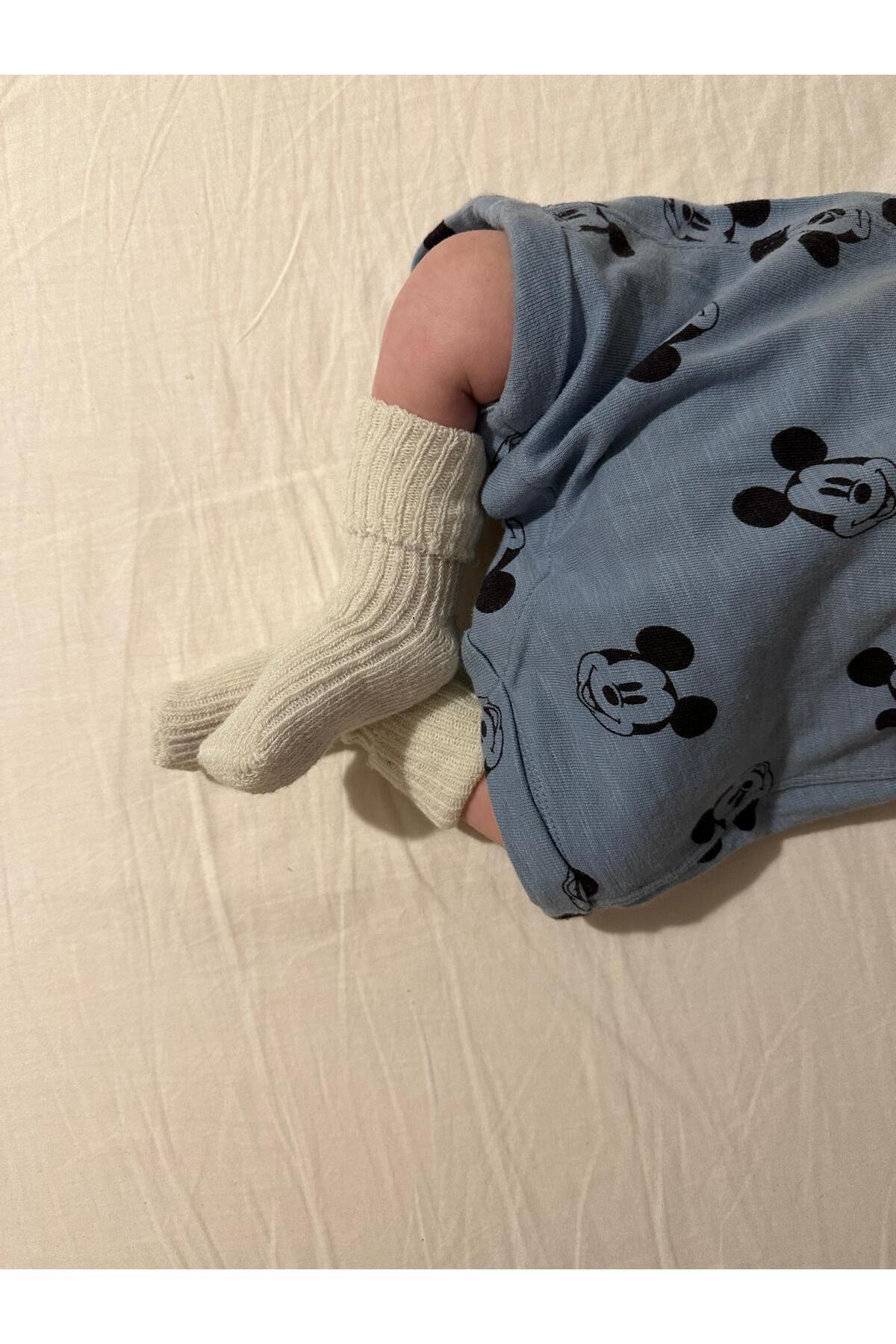 Happy Steps Unisex 3 Lü Yün Bebek Çocuk Termal Ekonomik Çorap Soft Touch fotoğrafı 6 (önizleme)