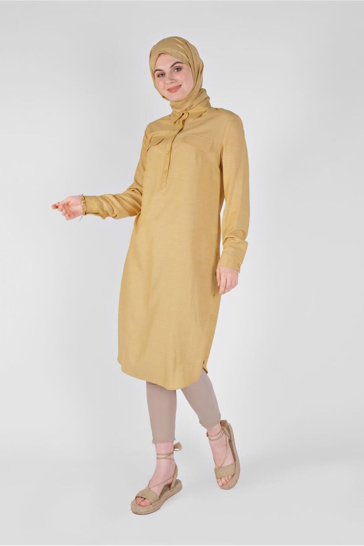 Alvina-Button Pocket Tunic 41444 2