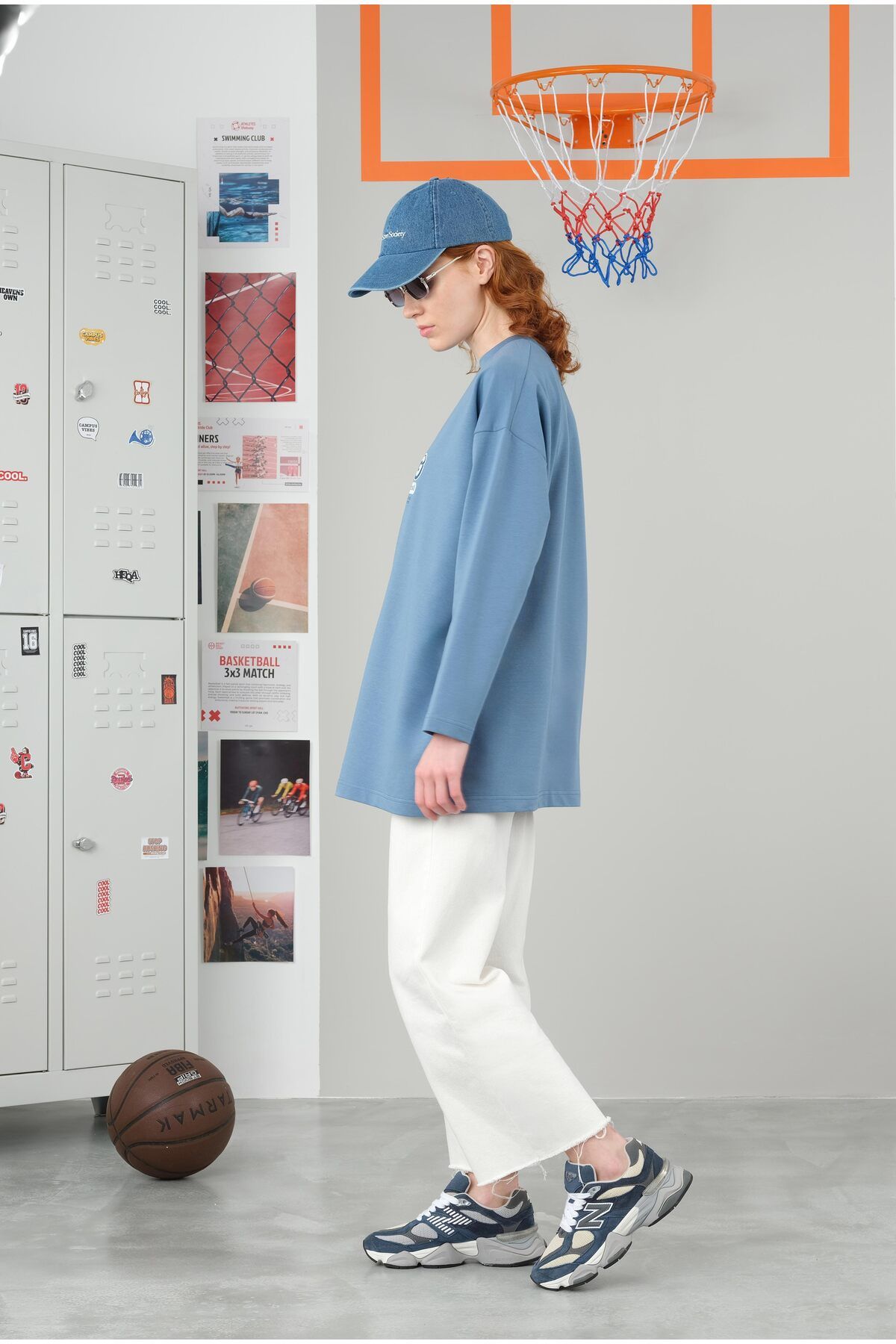 HEQA-Blue Crew Neck T-Shirt - 70 cm 7