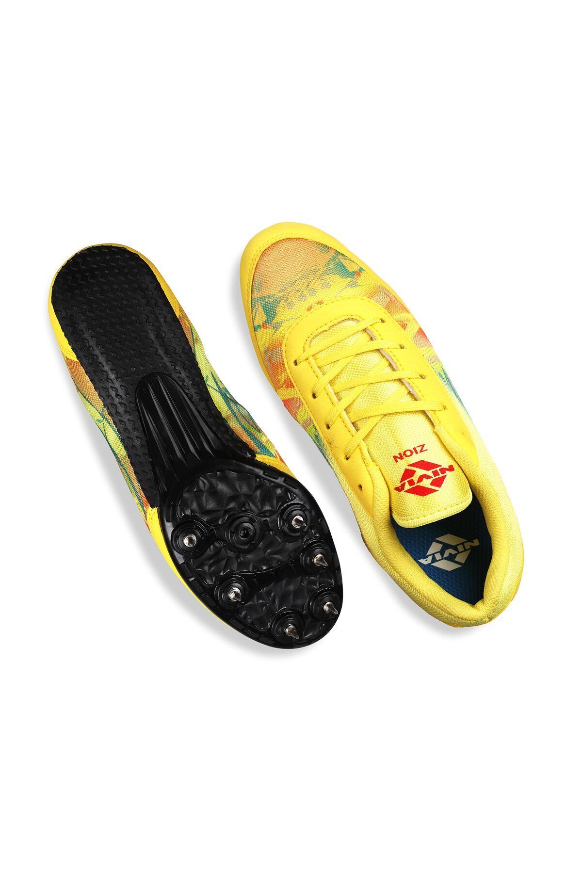 Nivia-Zion Size 2uk Running Spikes Shoes | Yellow | Track Shoes | Running Spikes 4
