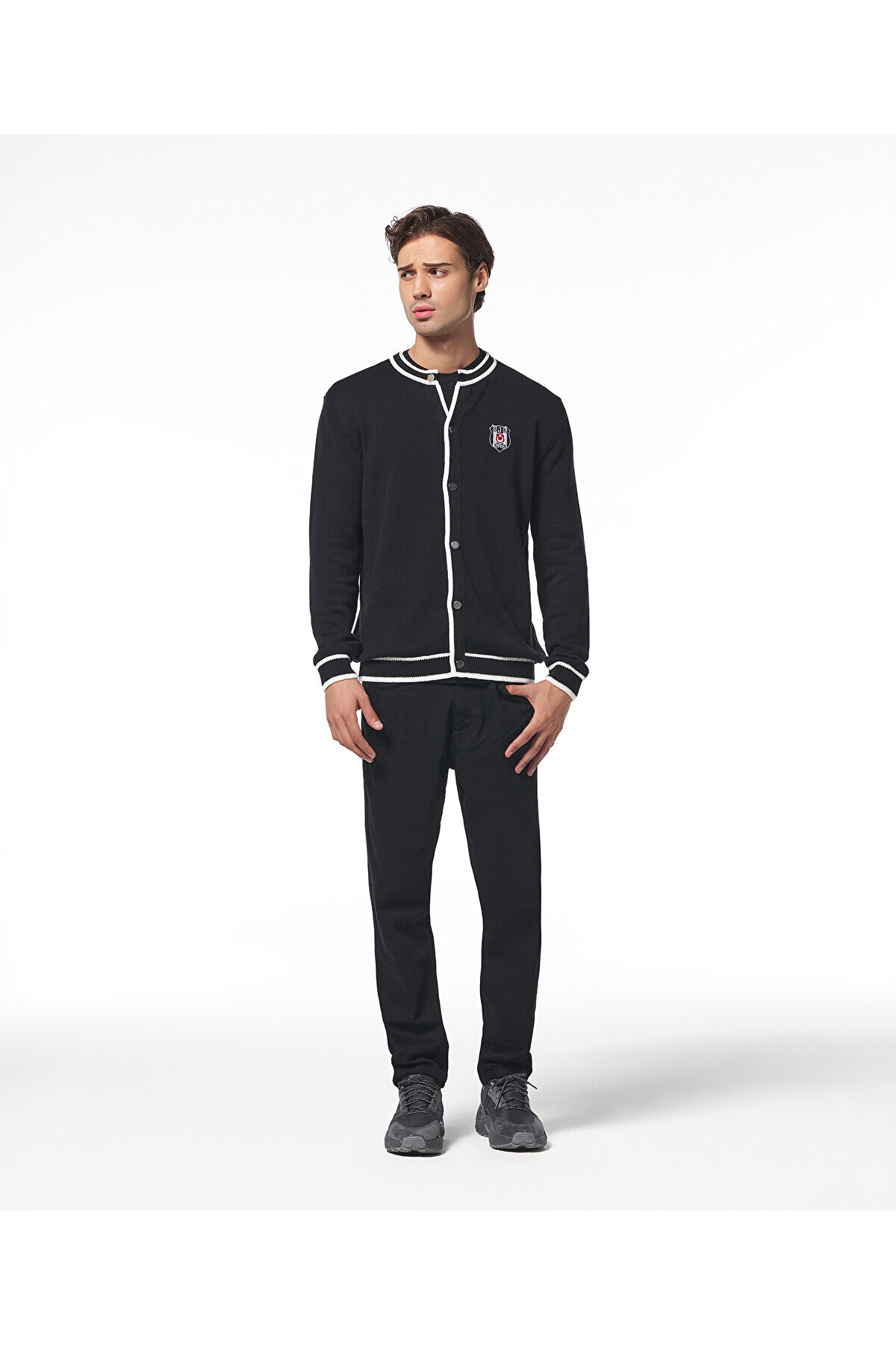 Beşiktaş  BEŞİKTAŞ ERKEK DÜĞMELİ TRİKO HIRKA 7425249T3 - Görsel 3