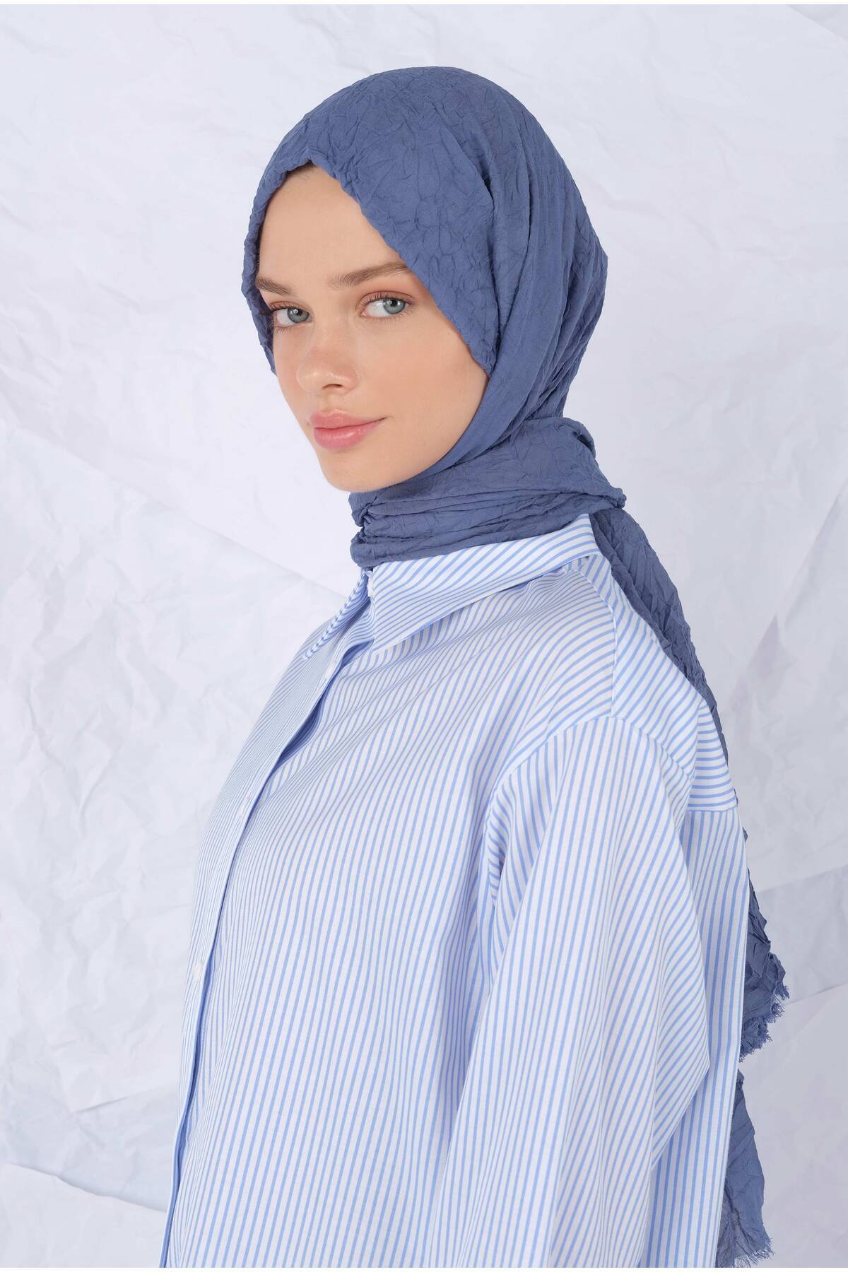 HEQA-Blugi cu șal Kraş albaștri 2