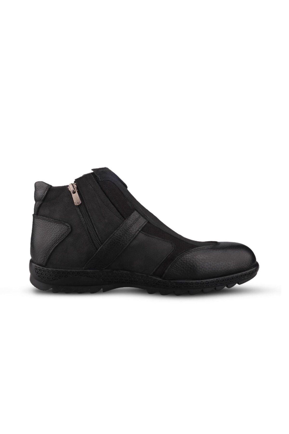 M.P.-Men's Slip-On Black Casual Boots 1