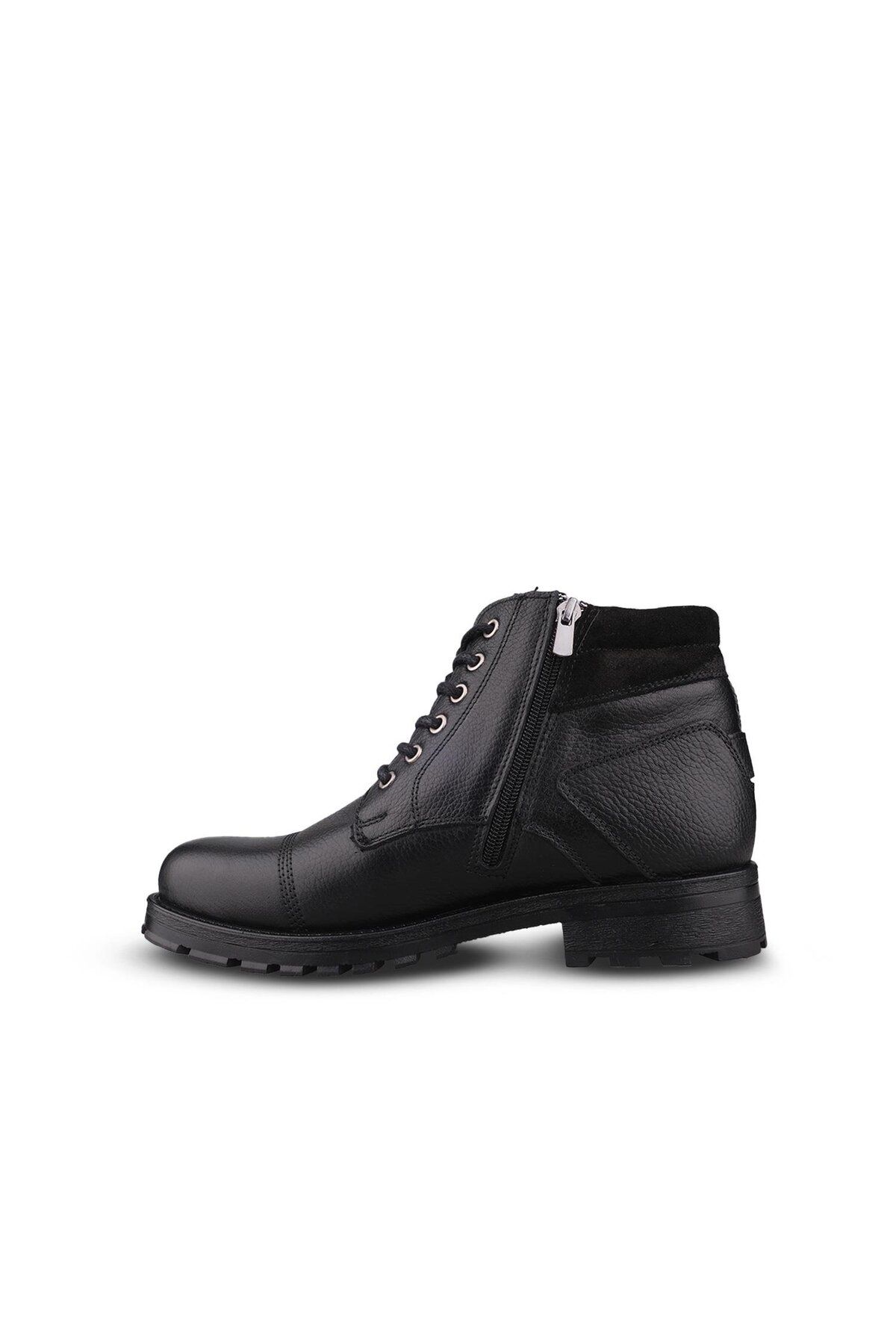 M.P.-Men's Lace-Up Black Casual Boots 2