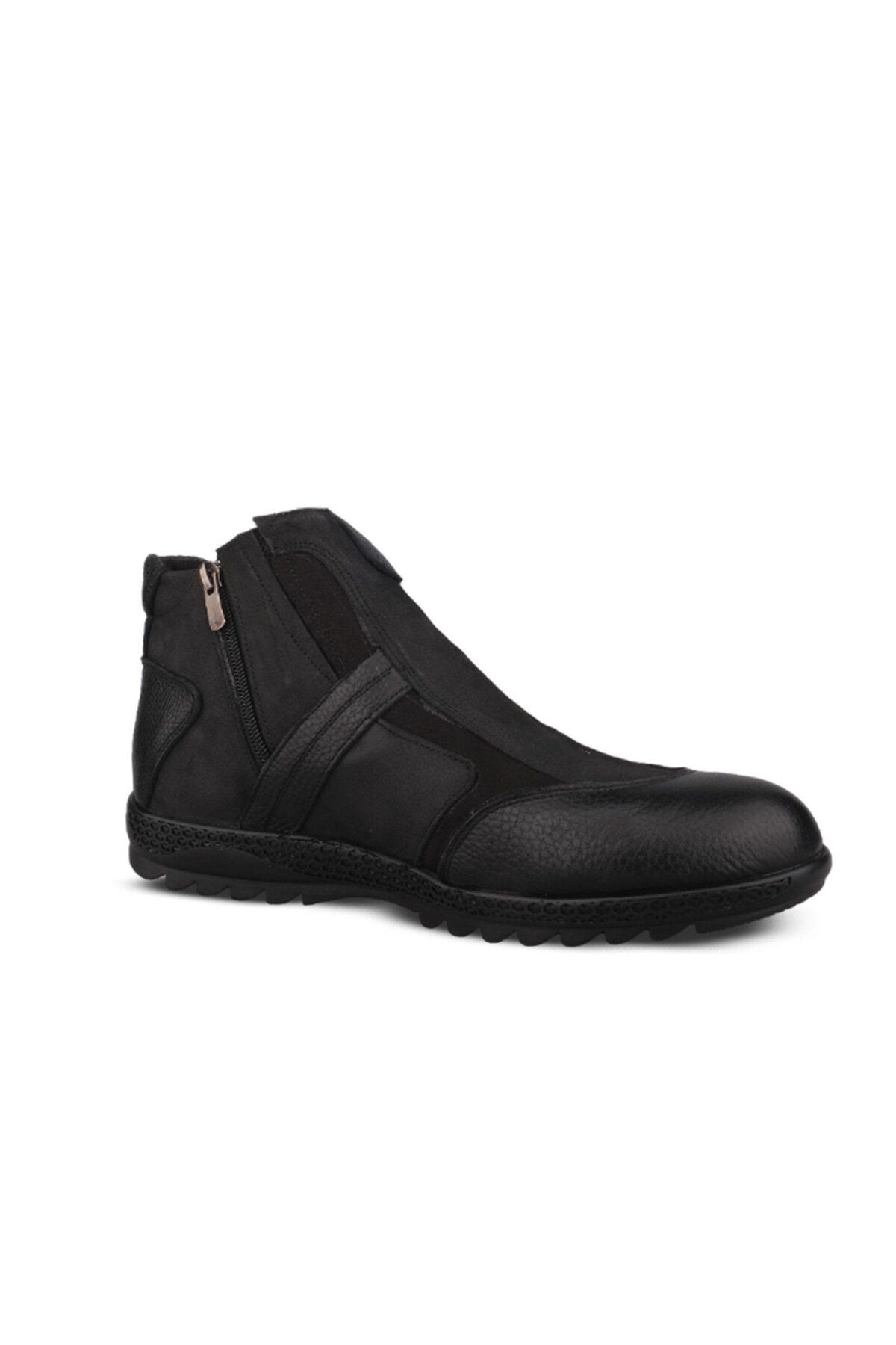 M.P.-Men's Slip-On Black Casual Boots 3