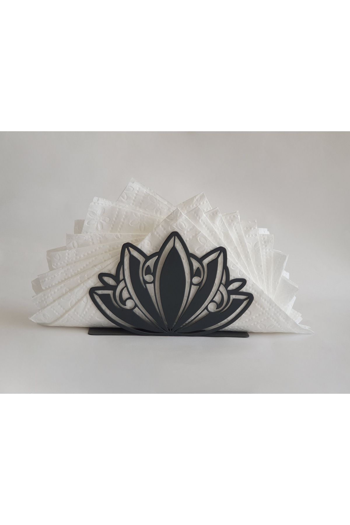 DemirADS-Luxury Lotus Flower Model Metal Decorative Napkin Holder (12X8X4) 1