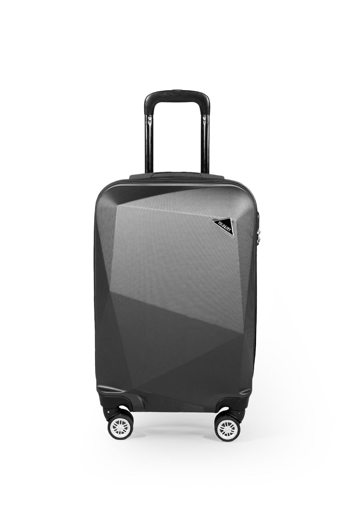 Polo Sky  Elmas Model Füme Renk Kabin Boy Valiz Bavul - Görsel 4