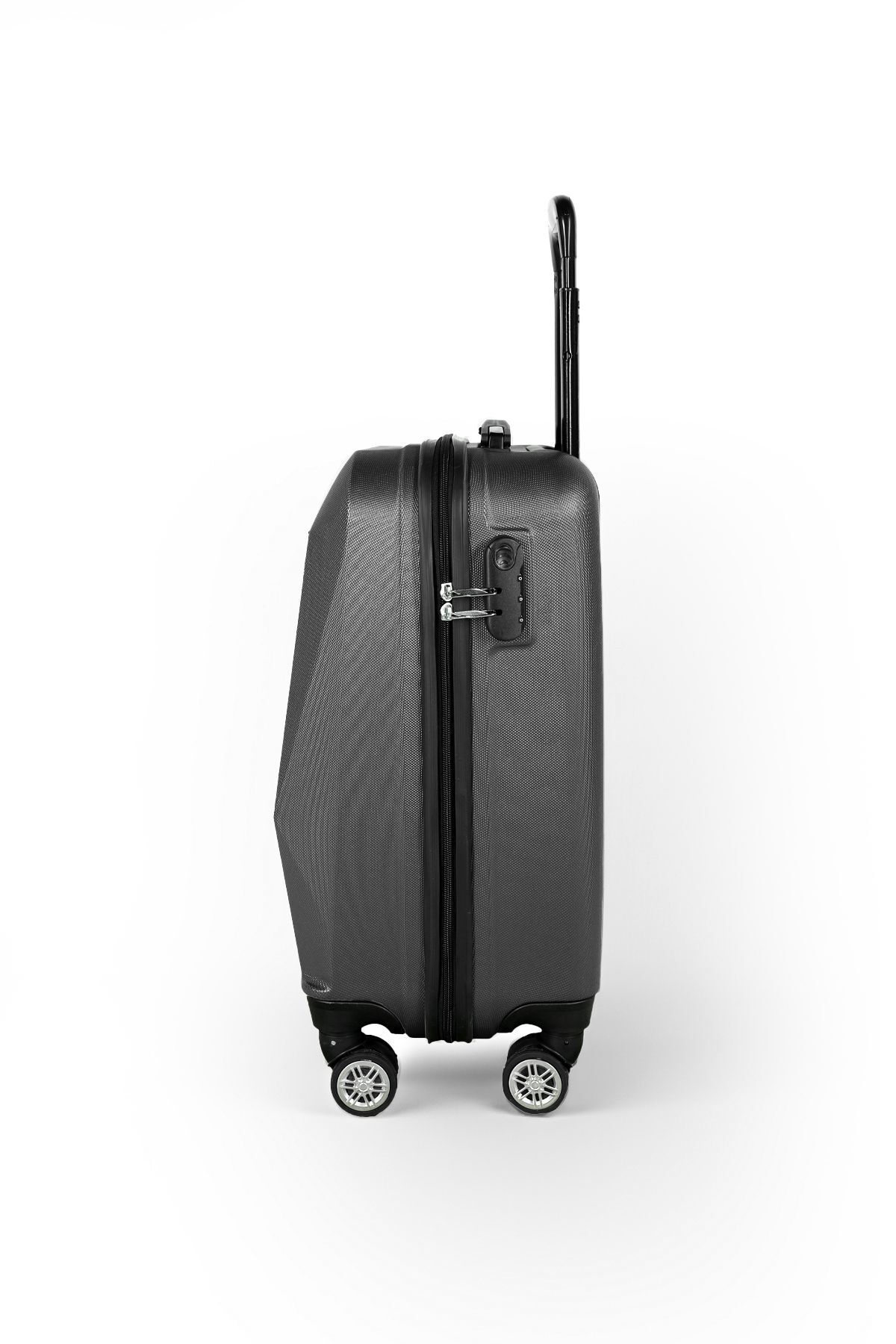 Polo Sky  Elmas Model Füme Renk Kabin Boy Valiz Bavul - Görsel 3