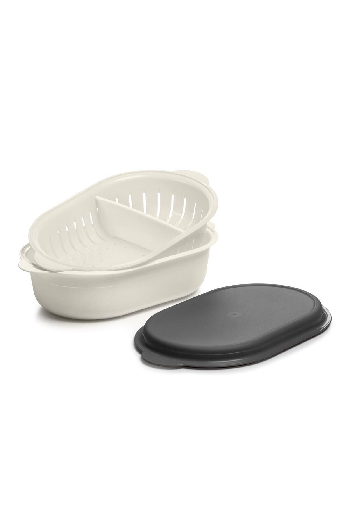 Tupperware-Oval Serving Plate 2.5 Liter Stylish and Practical Presentation Container with Lid 2