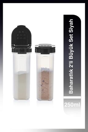 Tupperware 2'li Büyük Baharatlık Seti Siyah 250 ml