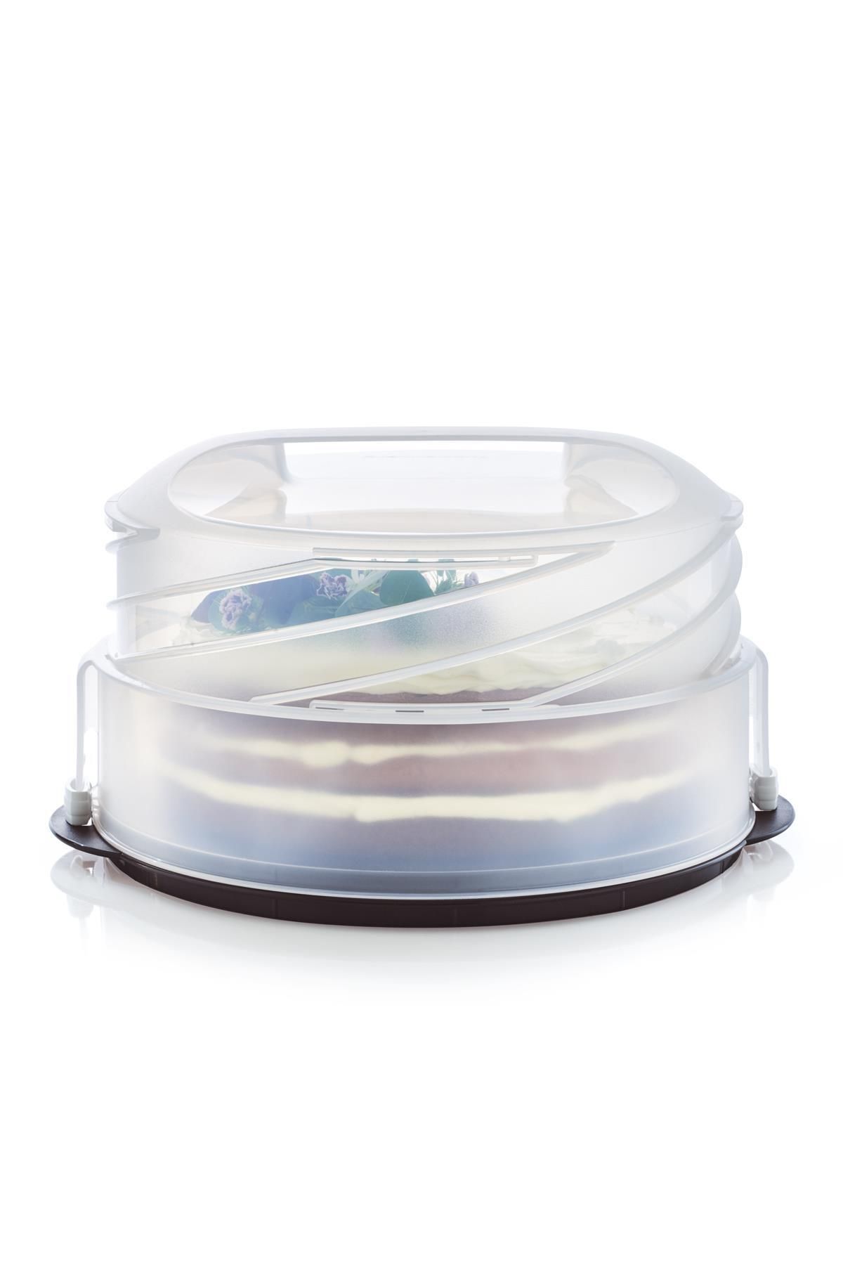 Tupperware-Verstellbarer Kuchen-, Kuchen- und Servierbehälter 3