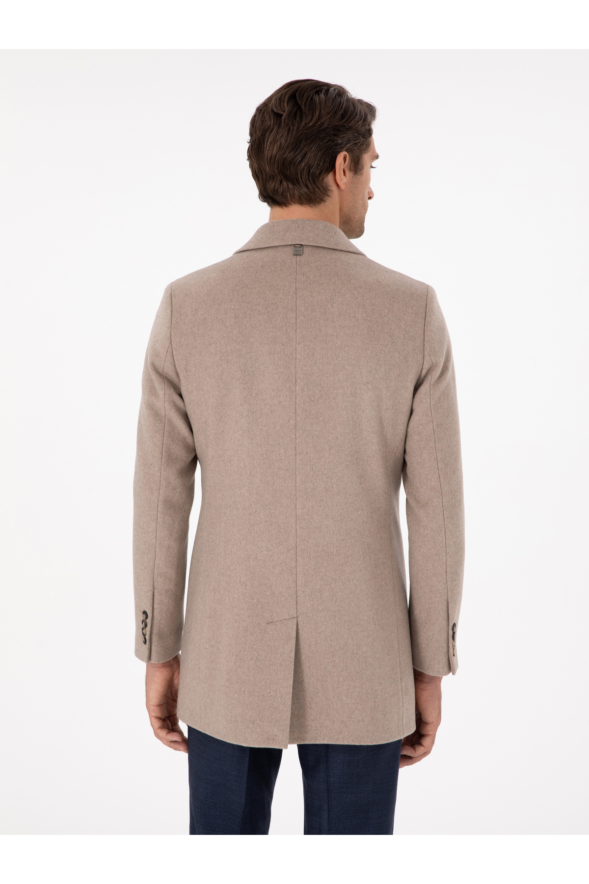 Cacharel  Vizon Yün Karışımlı Ex. Slim Fit Palto 50293650-VR052 - Görsel 6