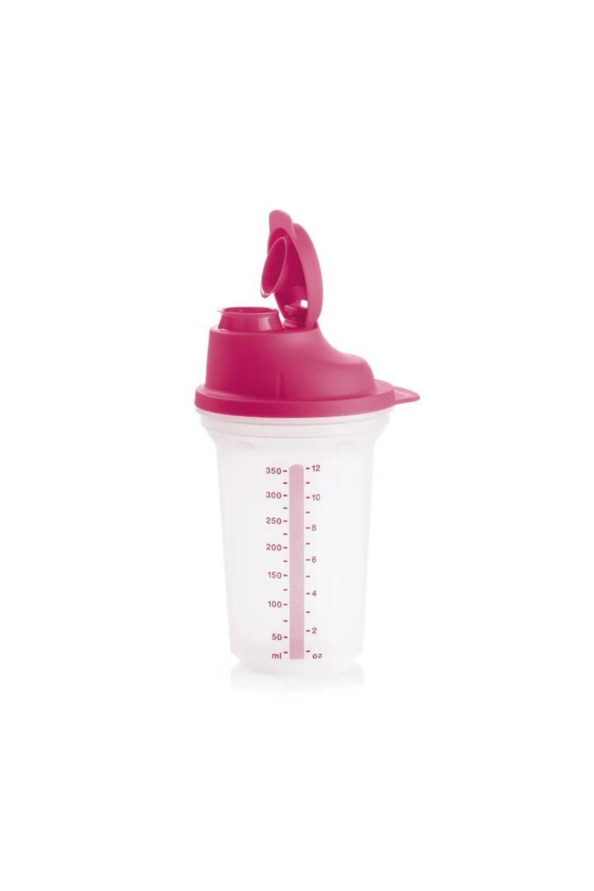 Tupperware 350 ml Vişne Çürüğü Shaker Karıştırıcı Sızdırmaz Sporcu İçecek Hazırlama Şişesi