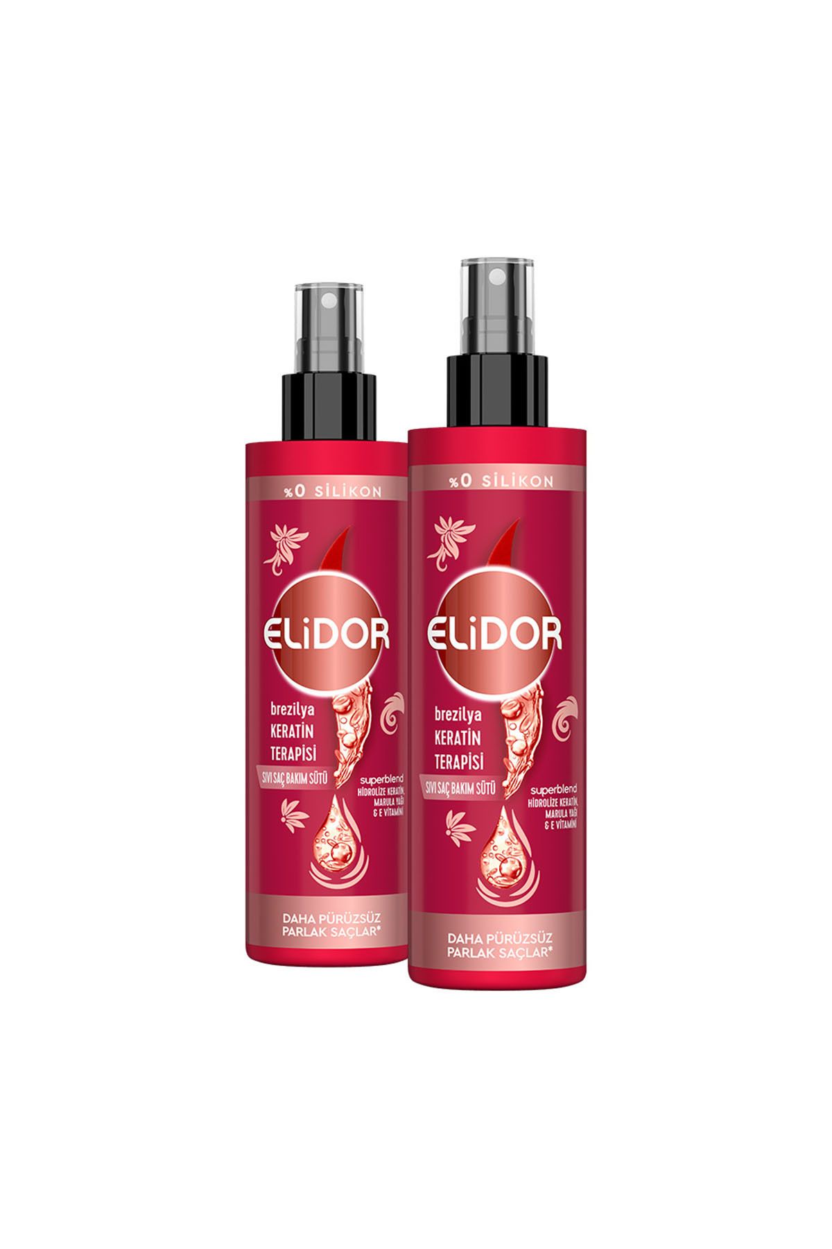 Elidor Sıvı Saç Bakım Sütü Brezilya Keratin Terapisi 200 ml X2-2