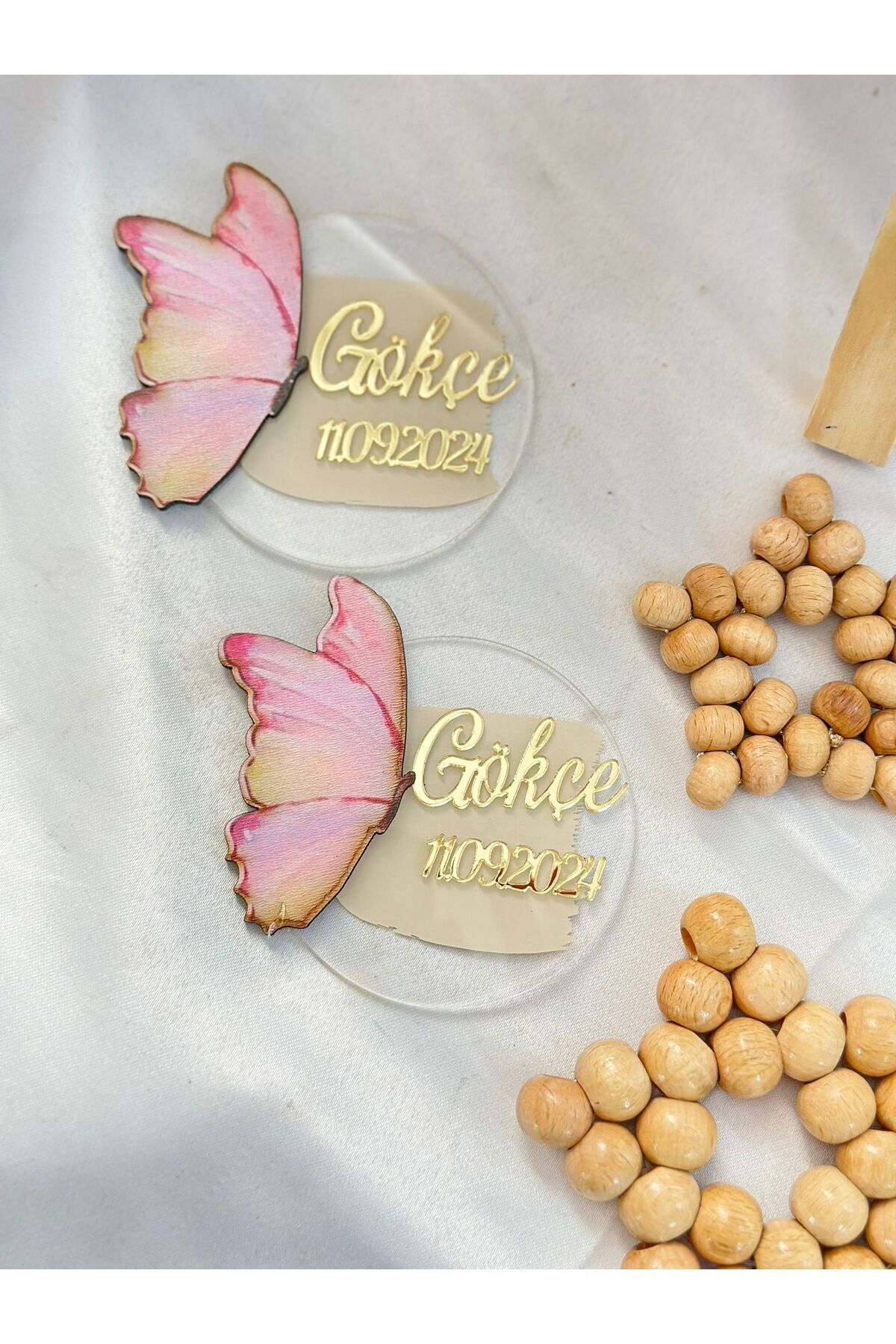 Kelebek Figürlü Bebek Magnet 20 Adet