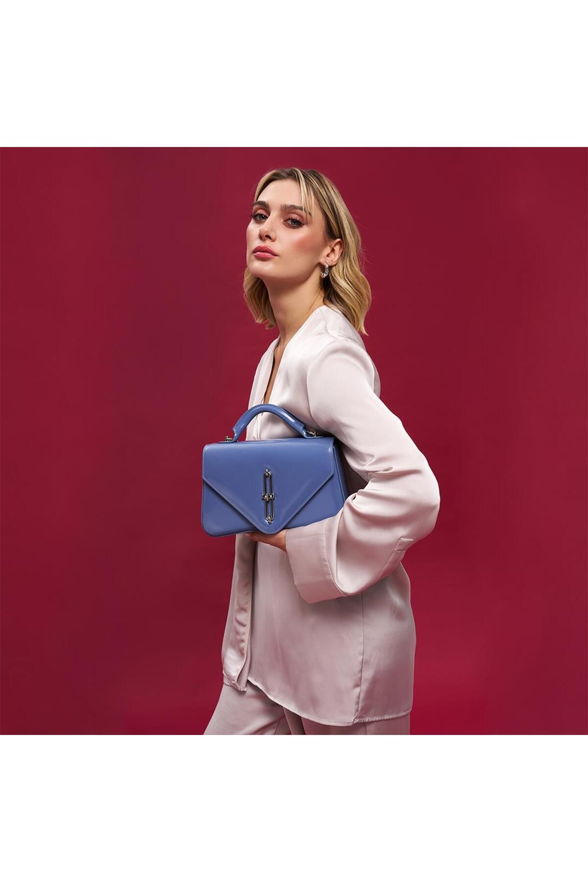 Matmazel-Alkaid Blue Women's Hand and Shoulder Bag 7