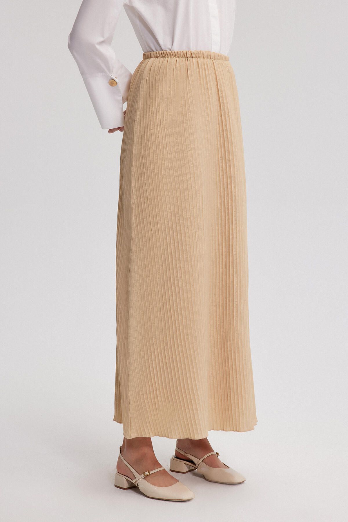 Touché Privé-Modest Skirt - Beige - Regular 4