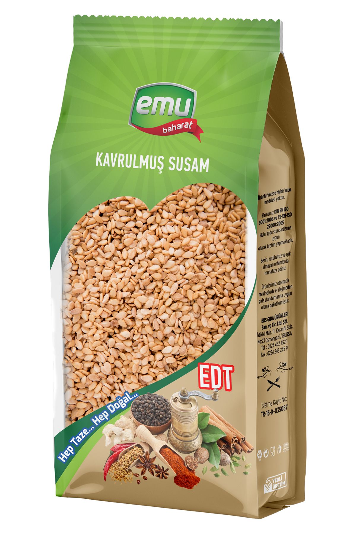 Emu Baharat Kavrulmuş Susam 1000 gr