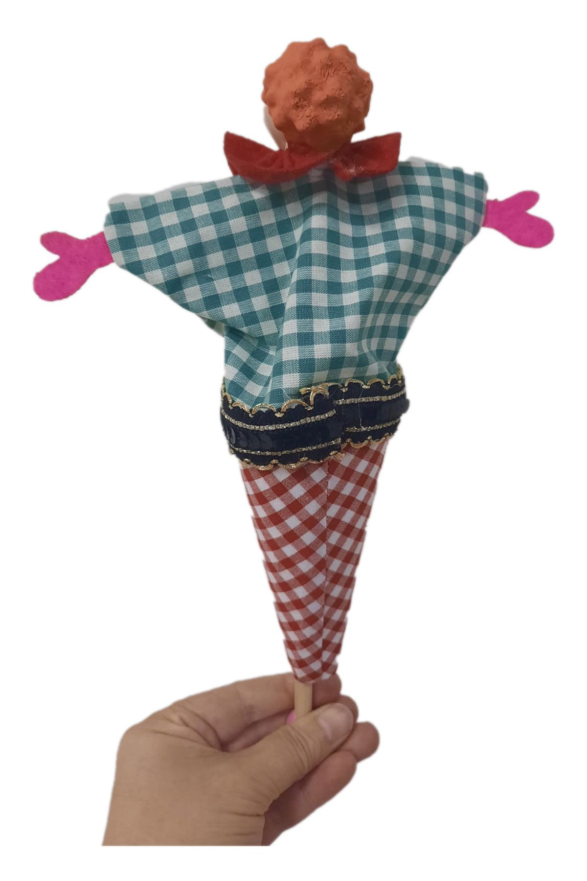 Uçaneller Kuklaevi-Cute Clown Cone Puppet 6