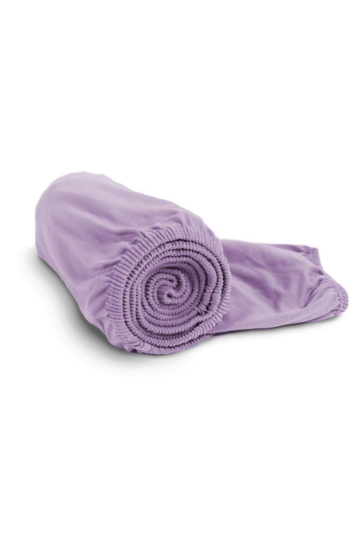 Tertio-Cearşaf de pat elastic din bumbac pieptănat simplu sau dublu - Liliac 2