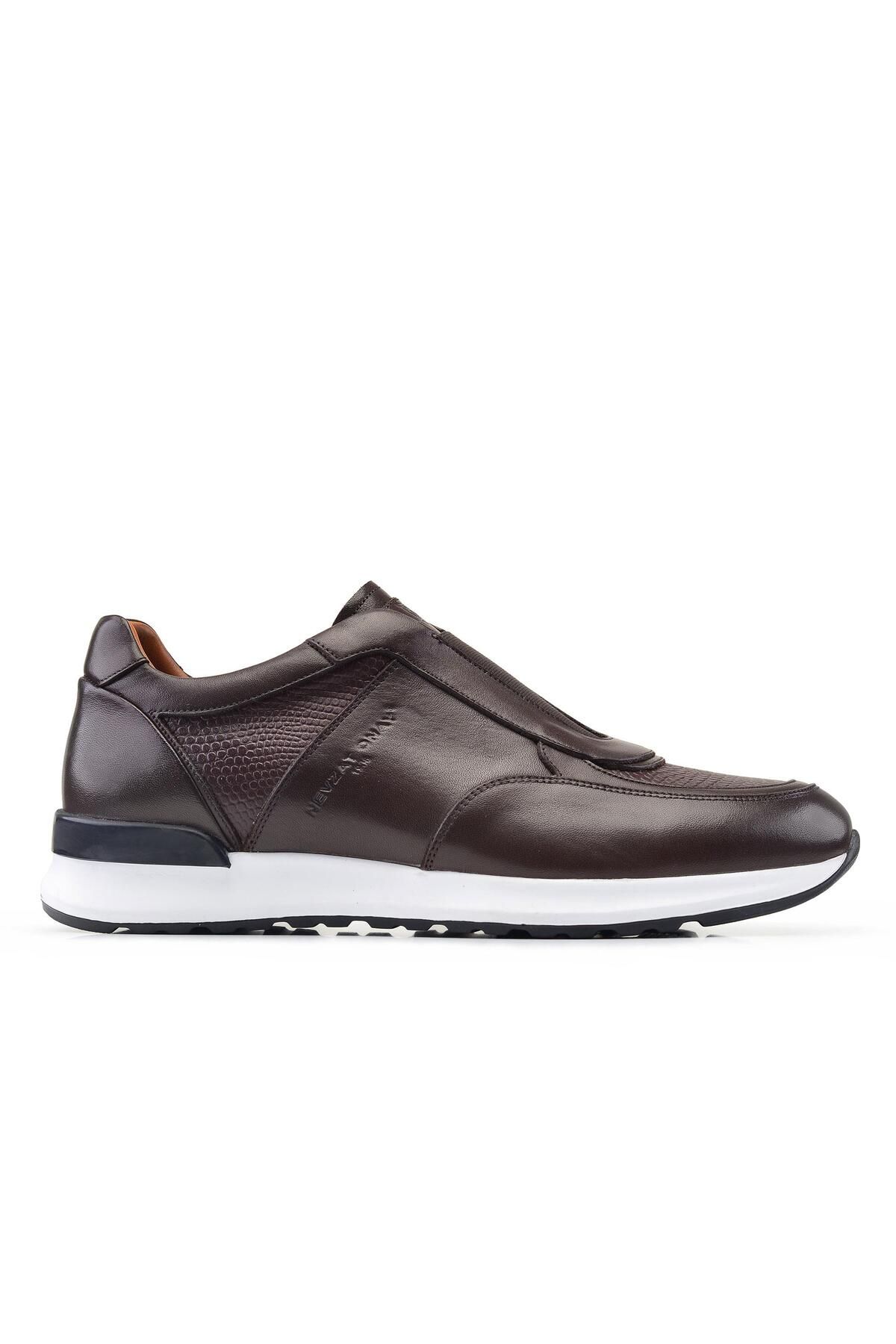 Nevzat Onay-Laceless Brown Sneakers -85212- 1