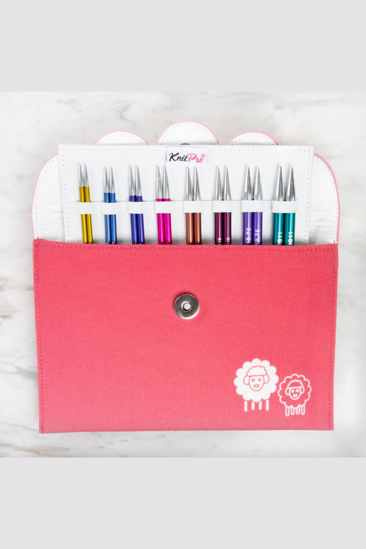 KnitPro Zing Değiştirilebilir Misinalı Deluxe Şiş Seti - 47424