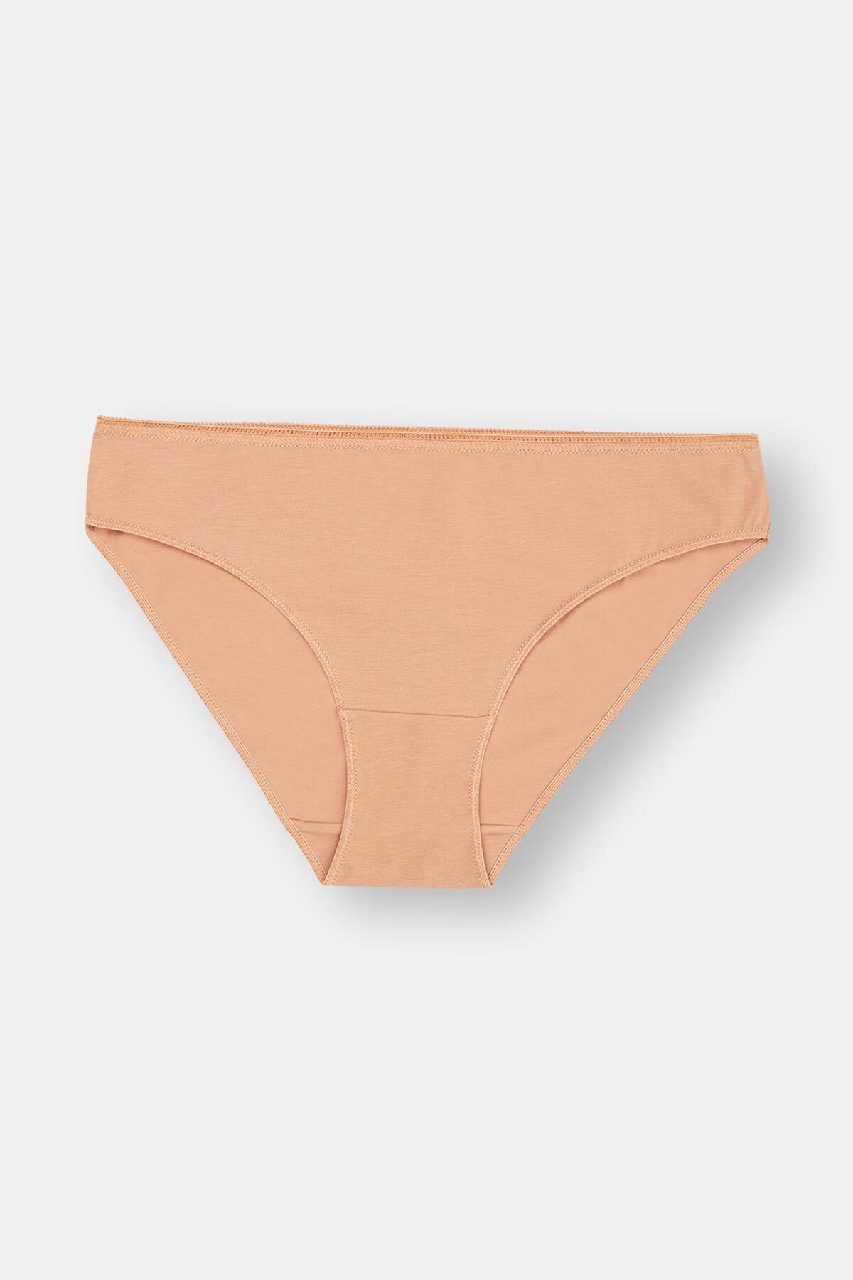 Dagi-Ecru-Red-Milk Brown Women's 3-Piece Patterned Brief Panties 4