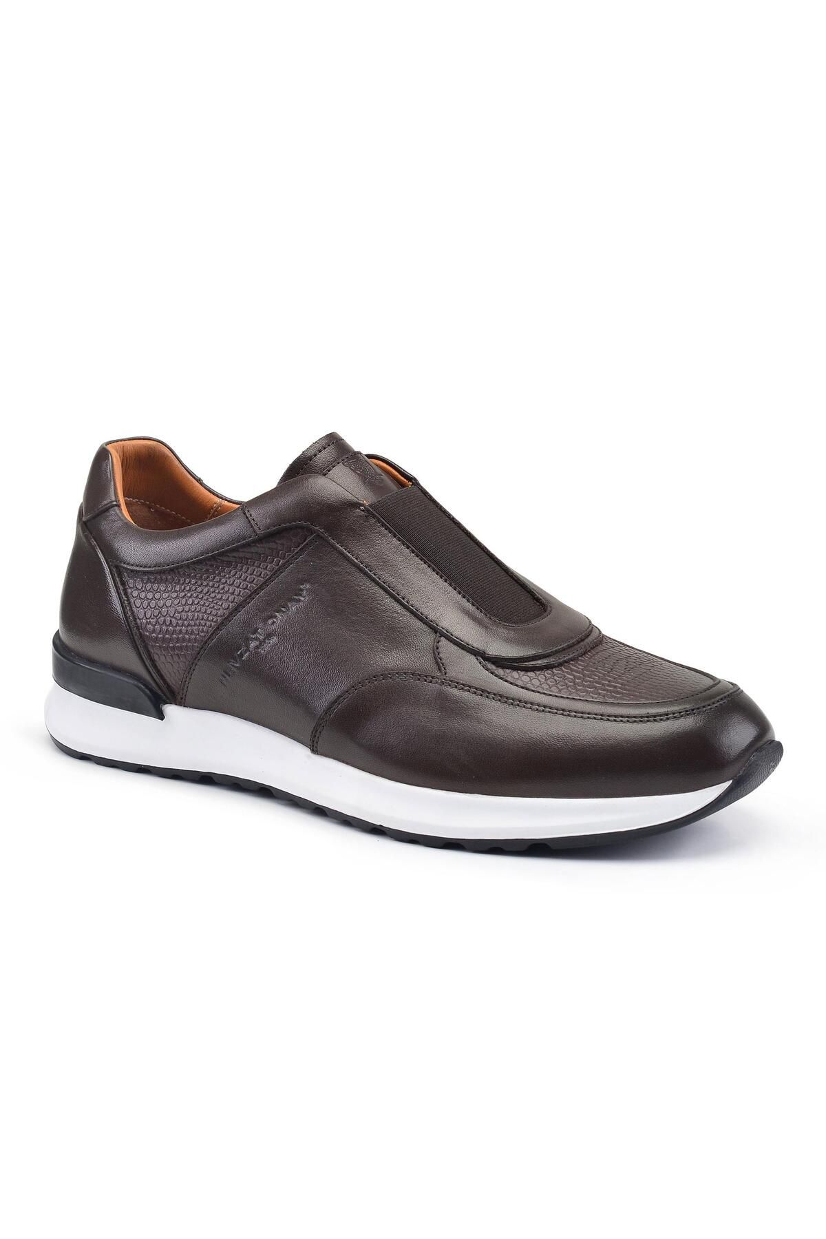 Nevzat Onay-Laceless Brown Sneakers -85212- 2