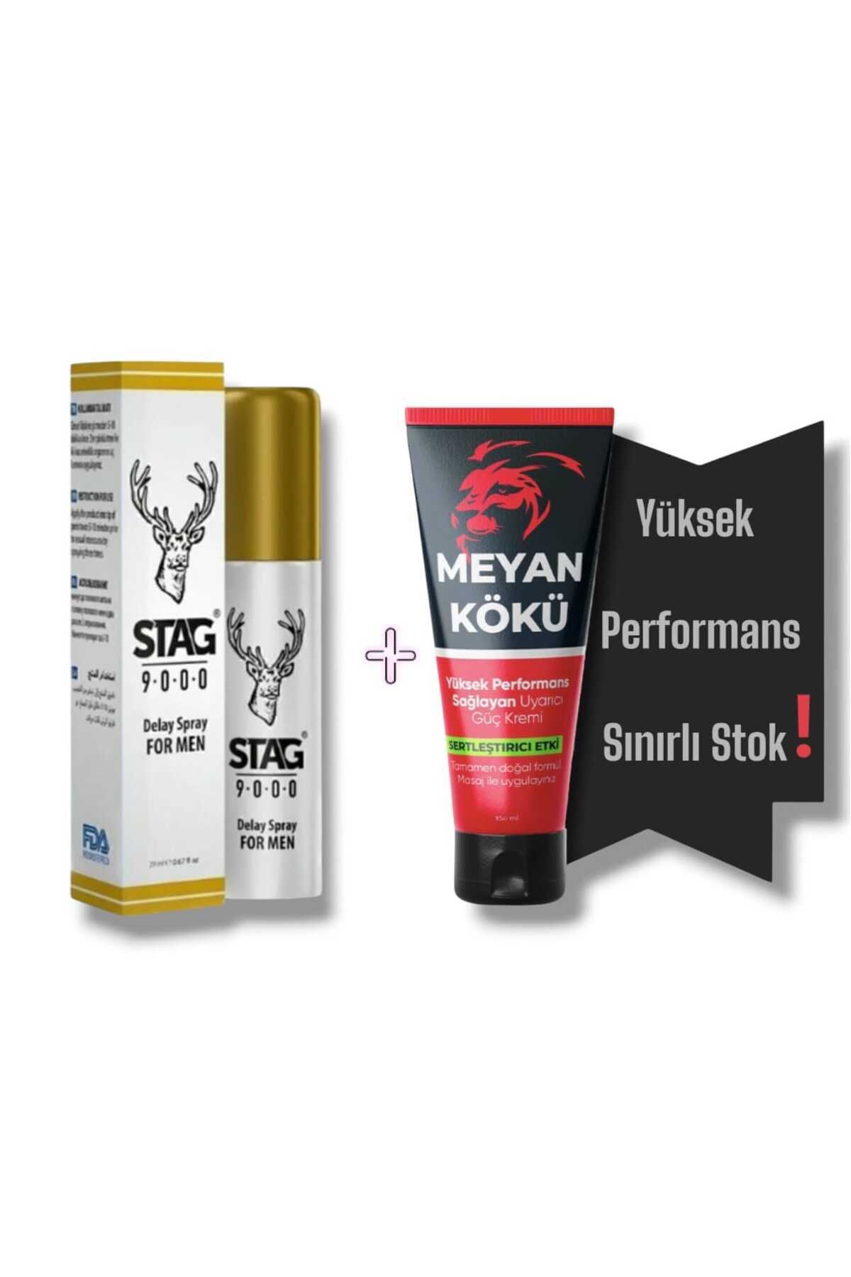 MEYANKÖKÜ Erkeklere Özel Yüksek Performanse Sağlayan Krem 50 ml + Stag Gecìktìrìcì Sprey