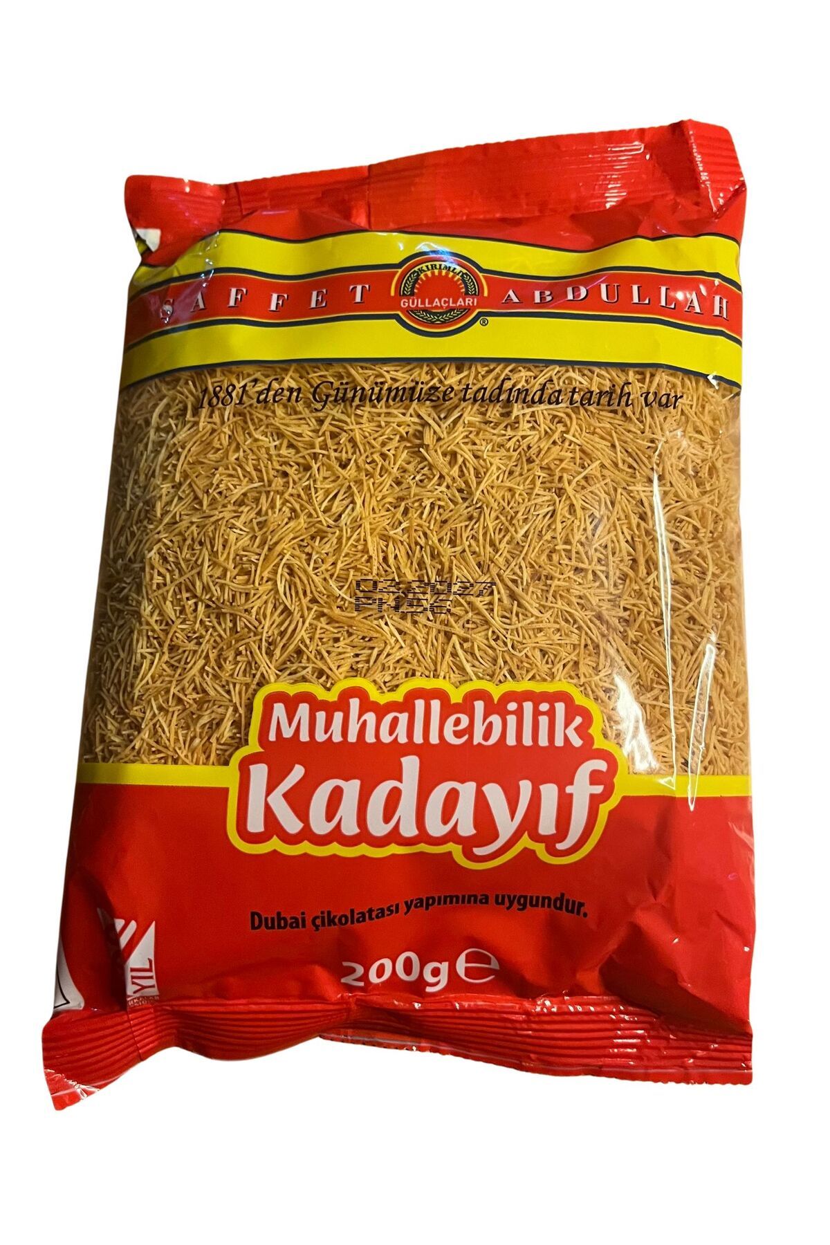 Saffet Abdullah Dubai Çikolatası Çıtır Kadayıfı 200 gr