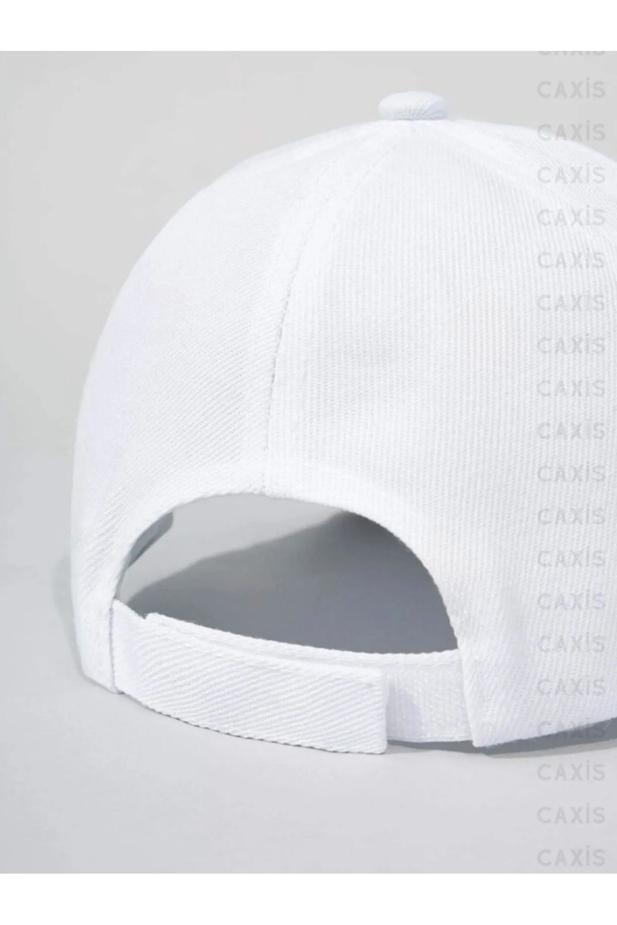 caxis-Deer Figured Printed White Unisex Classic Model Adjustable Velcro Hat 3