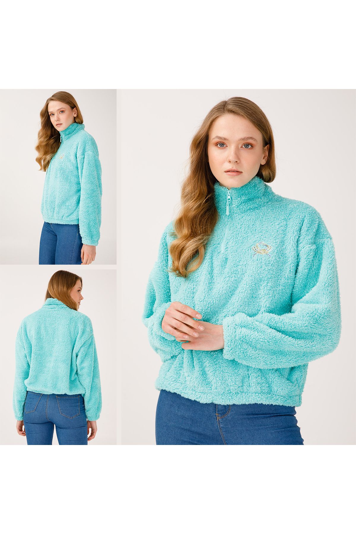 ANEMOSS-Crab Womens Fleece Jacket 7