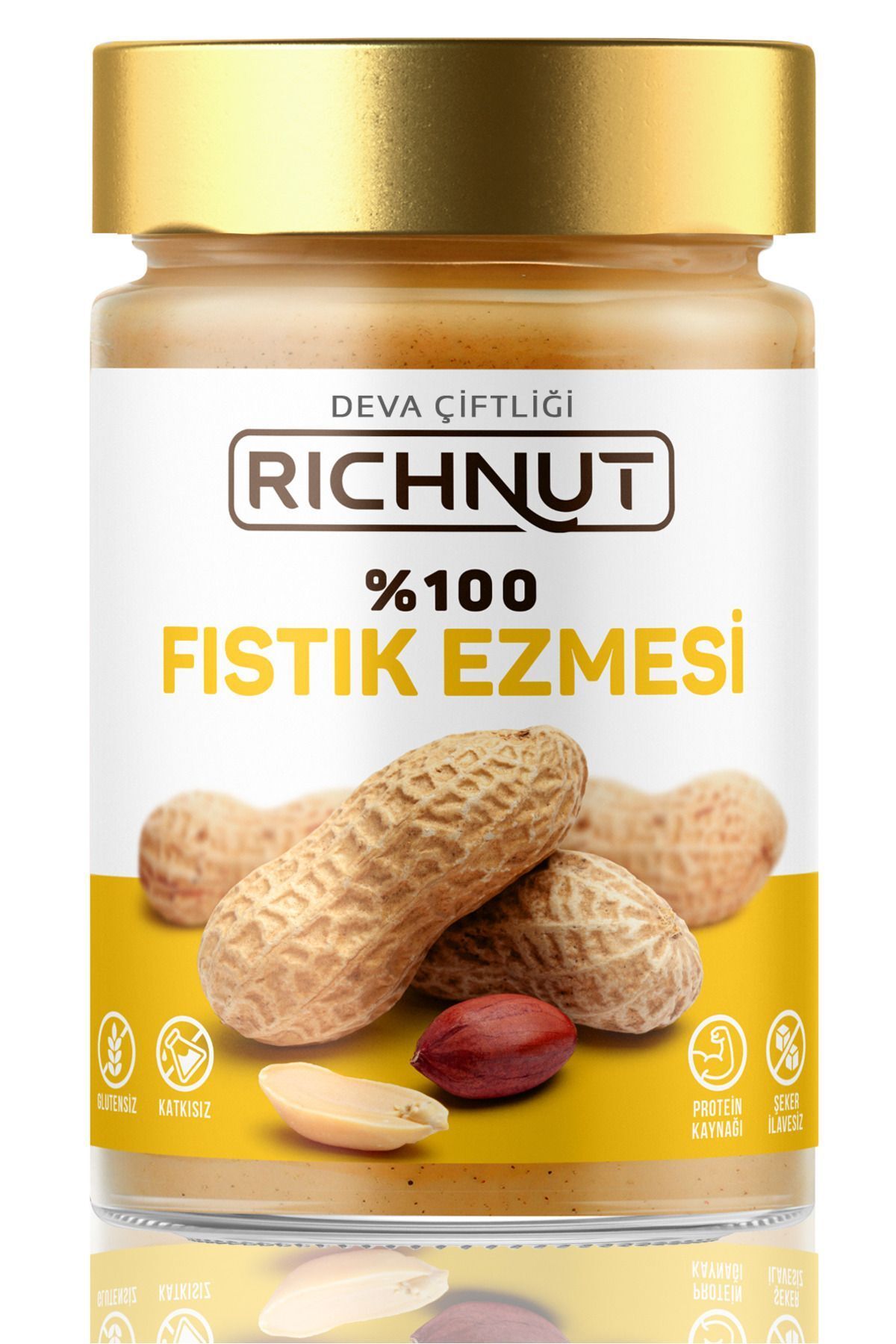 Deva Çiftliği %100 Fıstık Ezmesi (KATKISIZ, ŞEKERSİZ) 300gr