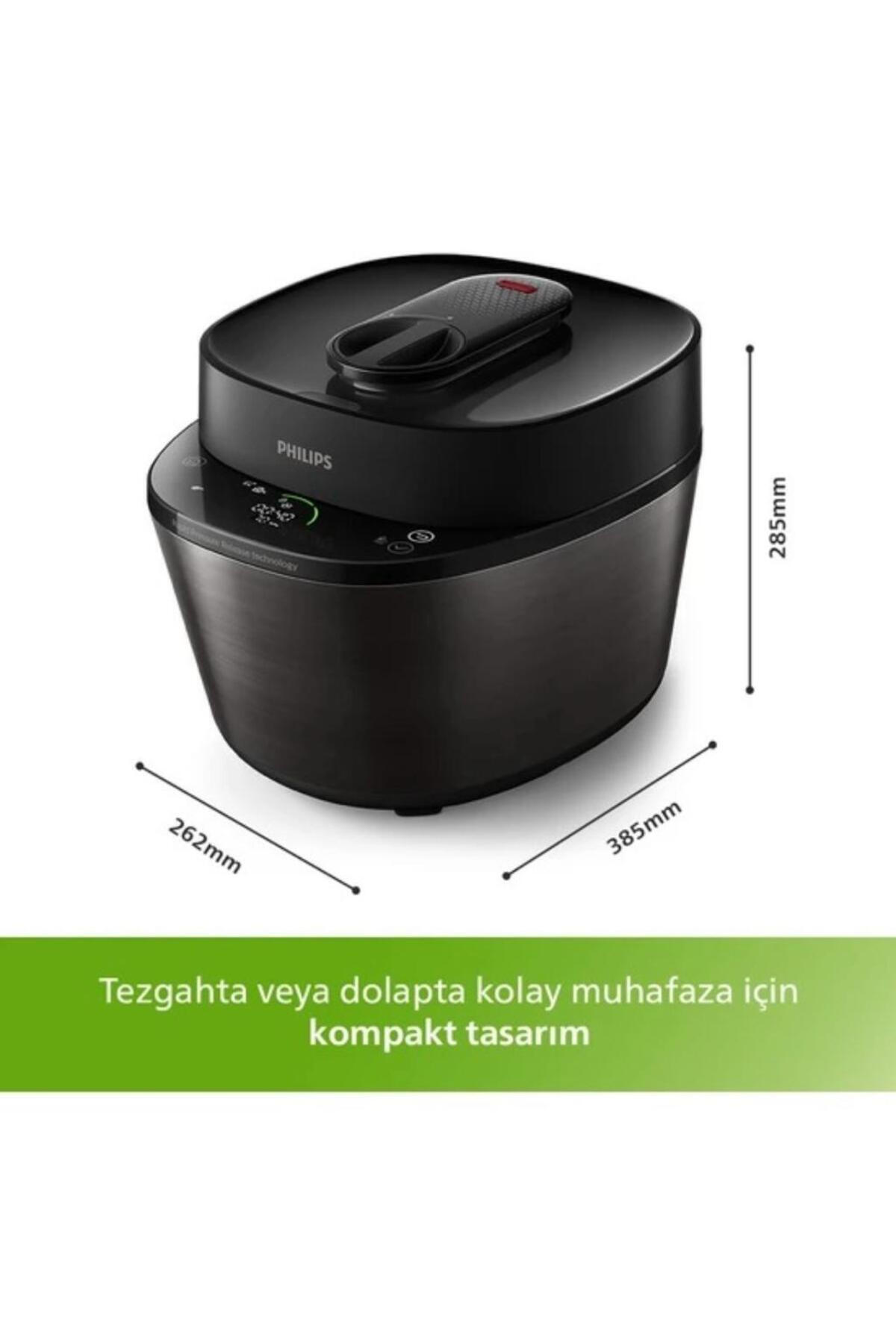 Philips 5lt Özel Pişirme Programı, Yeni Nesil Premium Akıllı Düdüklü Tencere fotoğrafı 4 (önizleme)