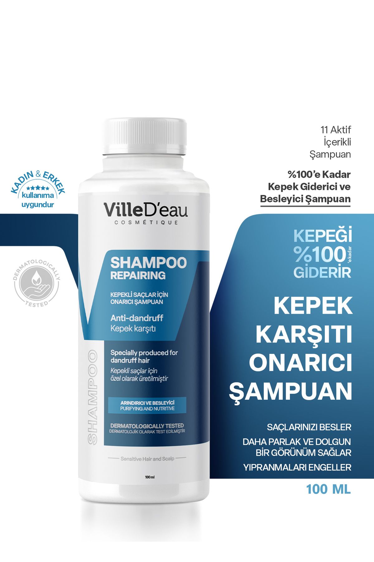 VilleD'eau Kepek Karşıtı Ve Şampuanı 100 ml [seyahat Boyu]-1