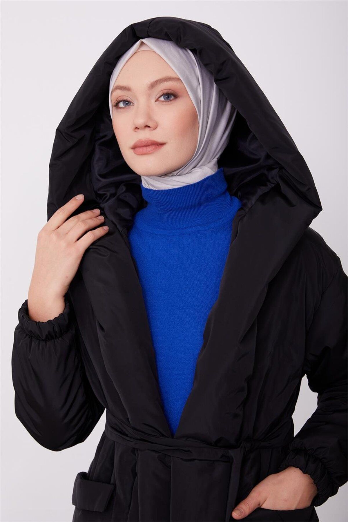 مانتو لحاف 23kd2507 مشکی Armine