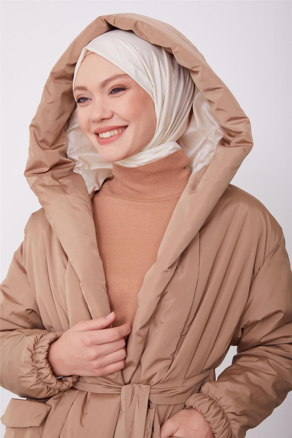 مانتو لحاف 23kd2507 بژ Armine
