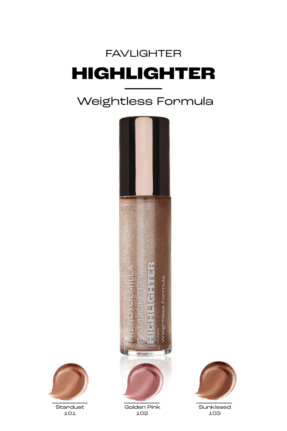 Trendyolmilla Beauty-Mit Kokosnussöl feuchtigkeitsspendender, leuchtender, flüssiger Aufheller Stardust-101 TKZAW25YD00000 5