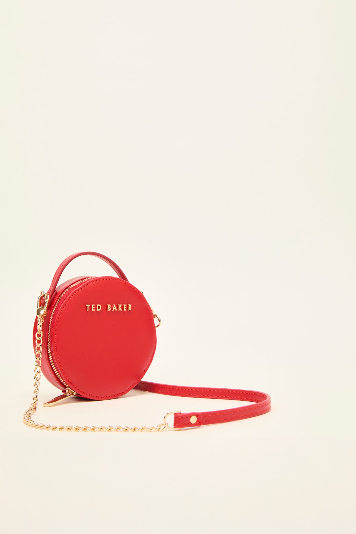 Ted Baker Crossbody Round Small Bag with Red Strap 8267 Trendyol