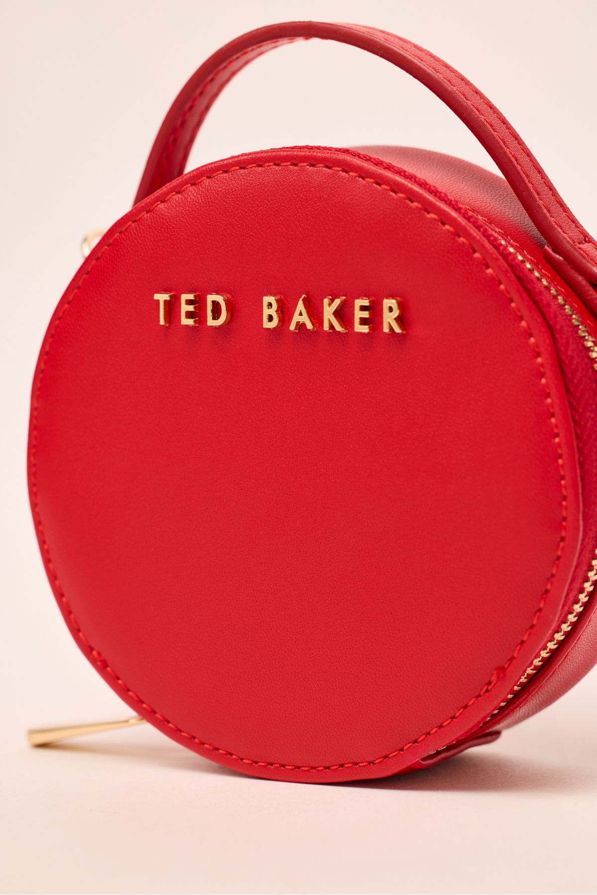 Ted Baker-Crossbody Round Small Bag with Red Strap 8267 4