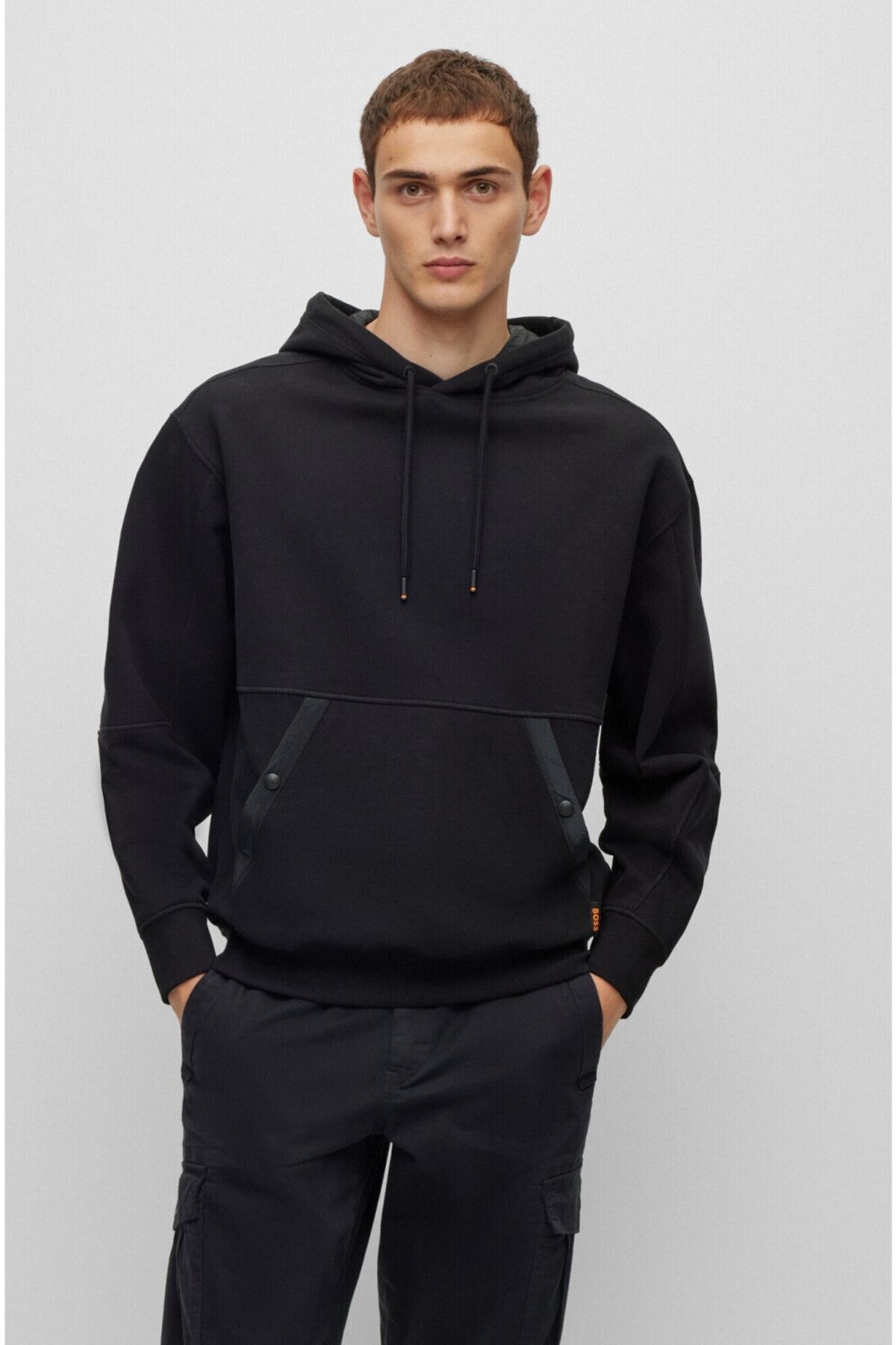 Hugo Boss Czarna Bluza Męska Mężczyzna - L