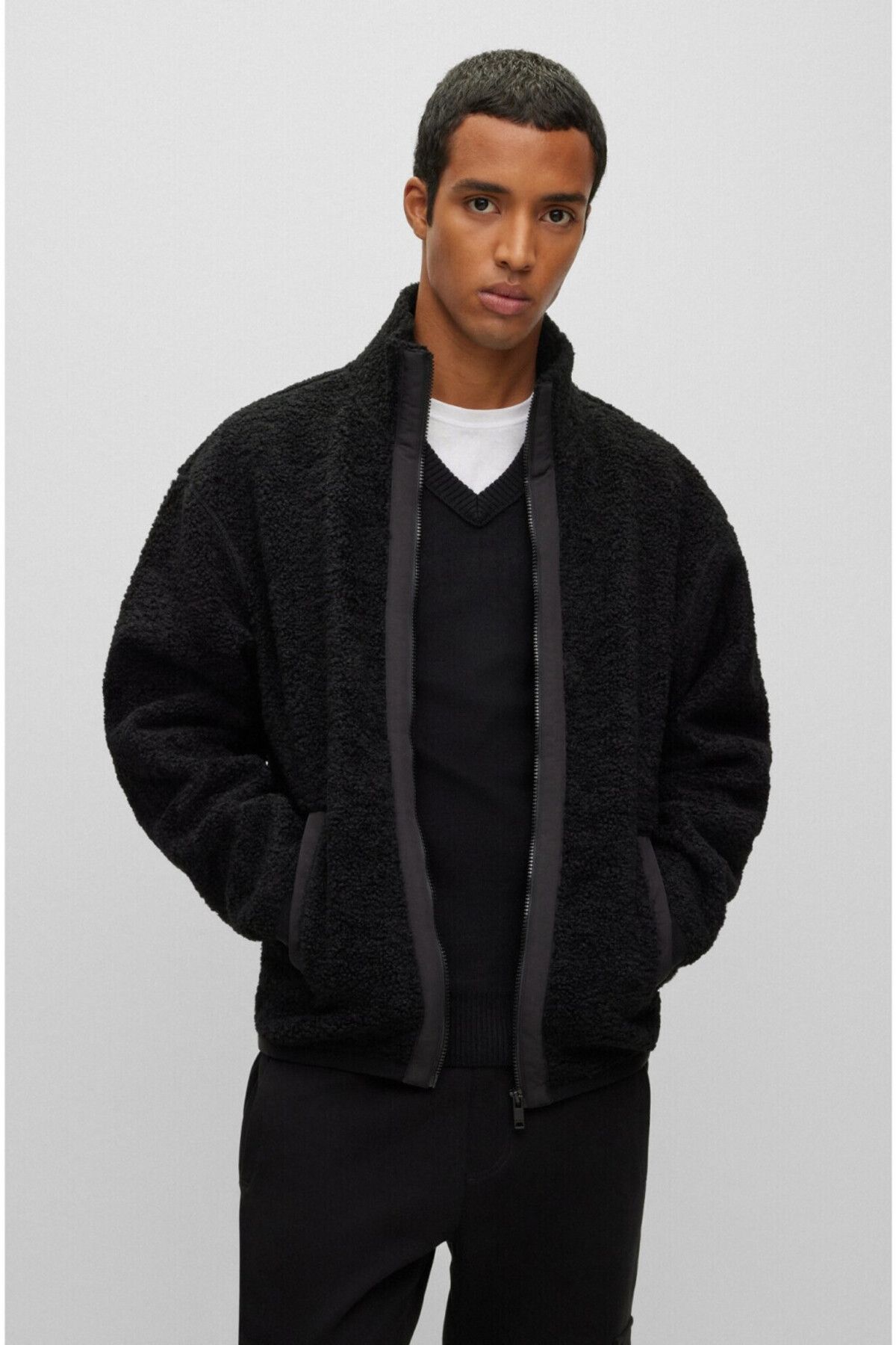 Hugo Boss Czarna Bluza Męska Mężczyzna - XL